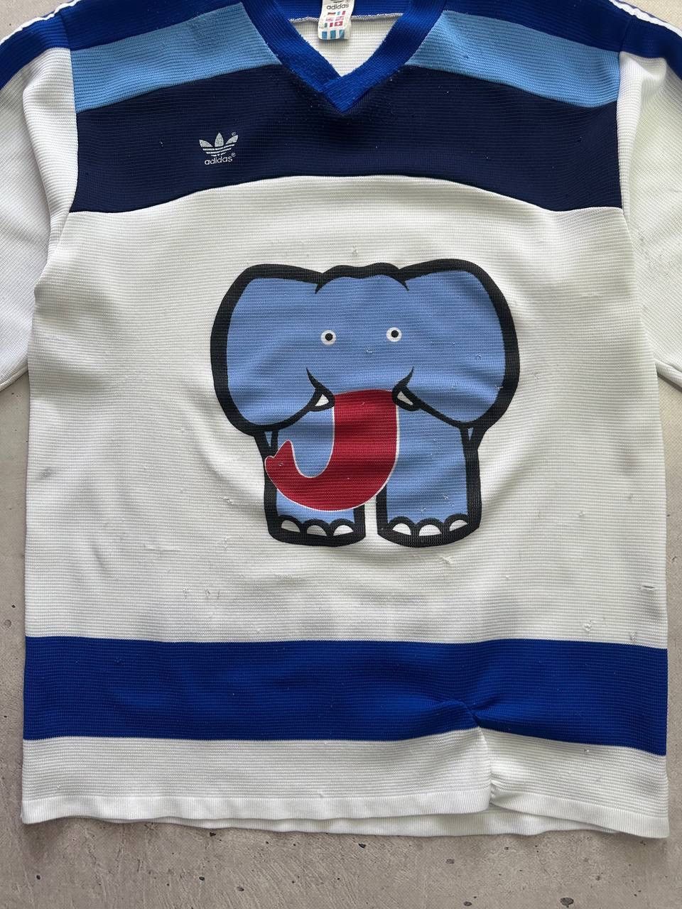 Adidas Vintage Adidas Fribourg Jumbo Elephant Hockey Jersey 80s Size US XL / EU 56 / 4 - 7 Thumbnail