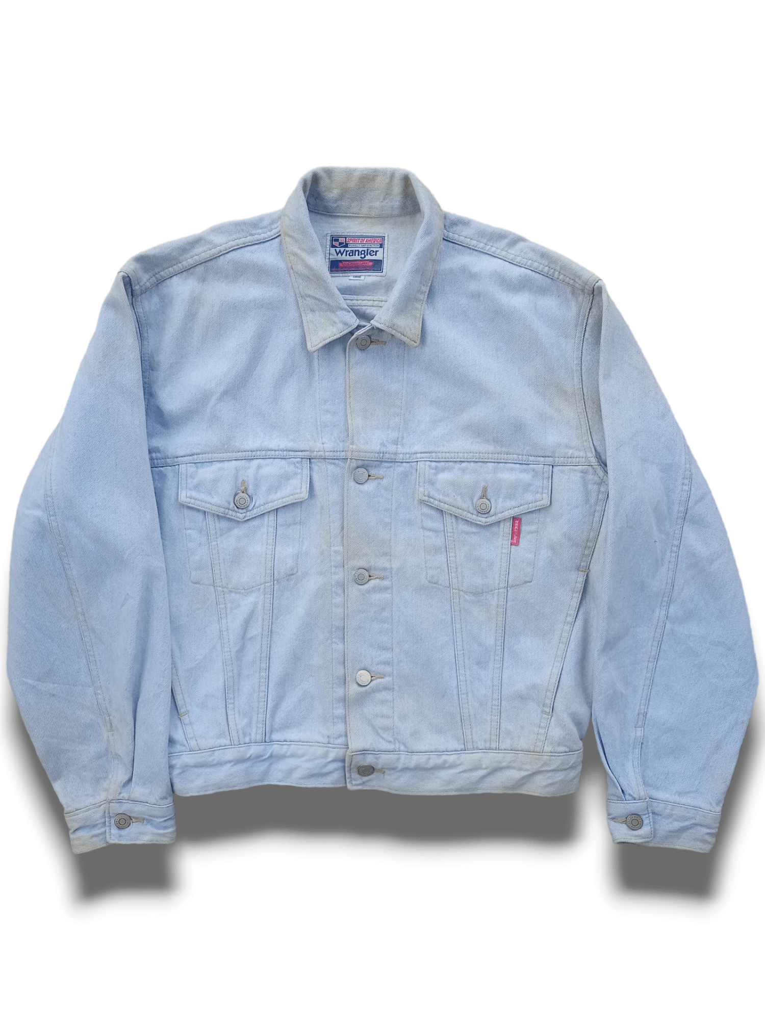 Wrangler Vintage Japan Wrangler Buckle Back Denim Jacket Size Medium Size US M / EU 48-50 / 2 - 1 Thumbnail