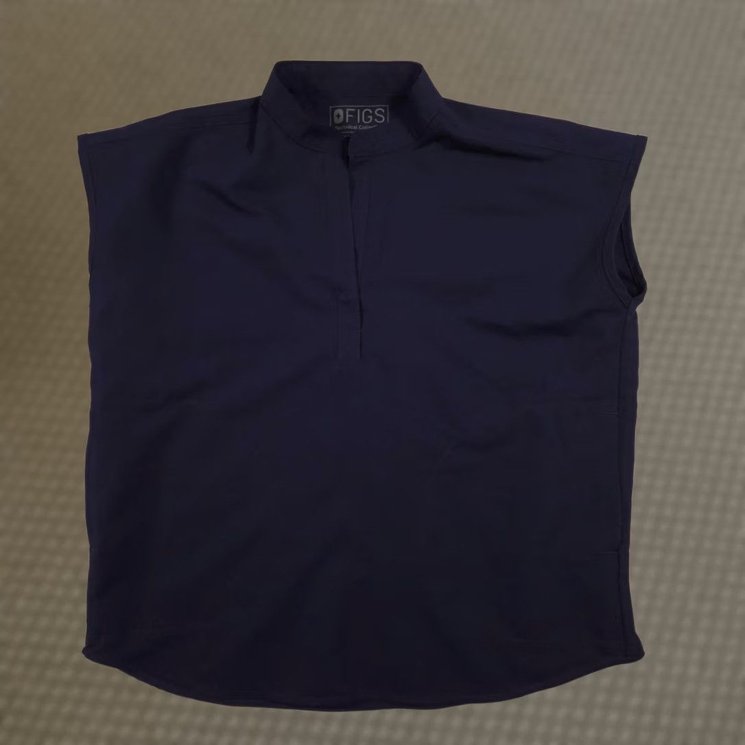 Vintage FIGS Scrub Top Mens Small Blue Technical Collection Sleeveless Nursing Size US S / EU 44-46 / 1 - 1 Thumbnail