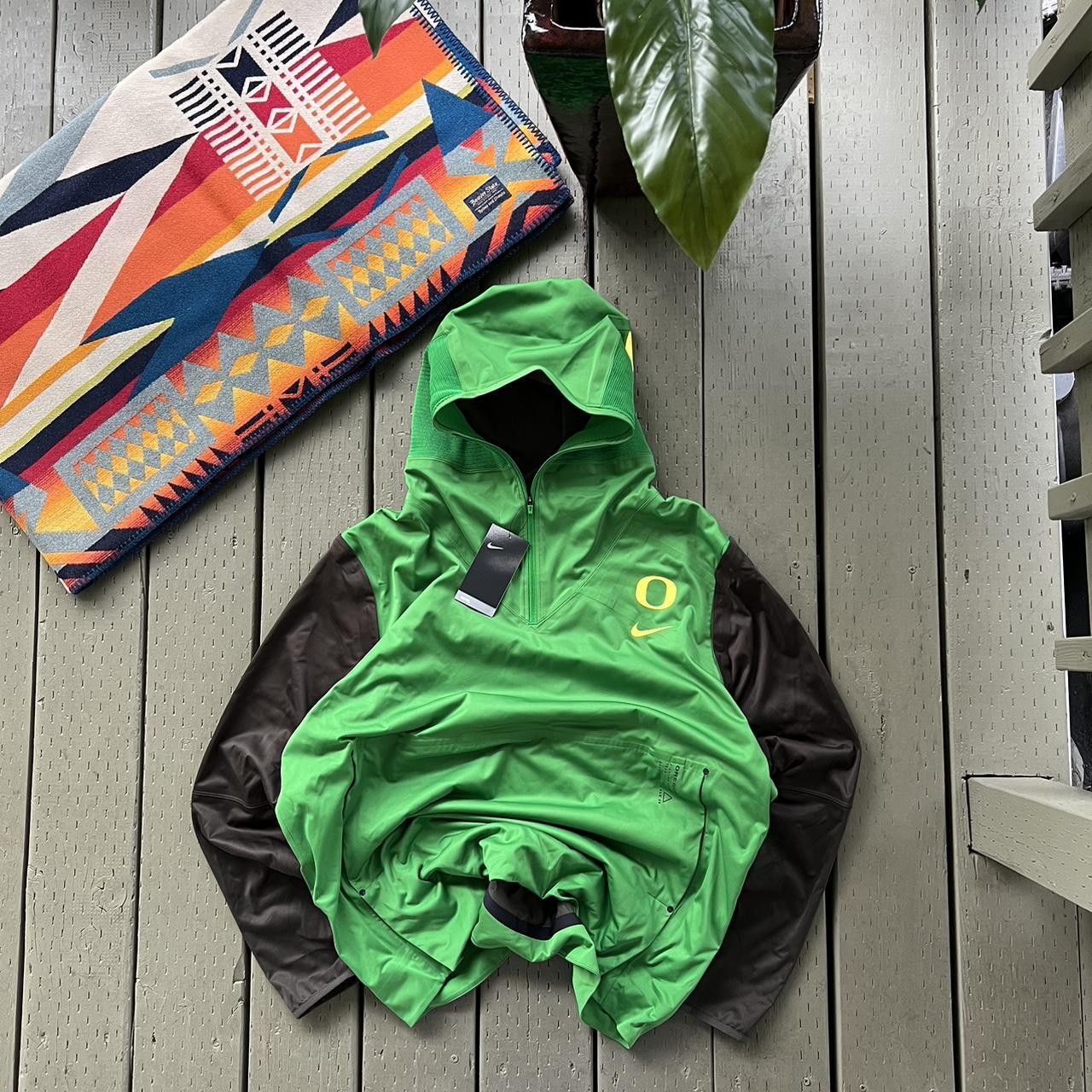 Nike Oregon Ducks Nike Fuse Pregame Quarter-Zip Pullover Jacket Size US XL / EU 56 / 4 - 3 Thumbnail