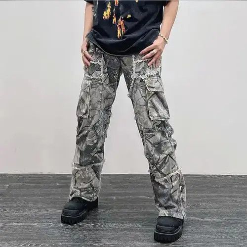 Jean Technical Camouflage Cargo Pant Size US 32 / EU 48 - 3 Thumbnail