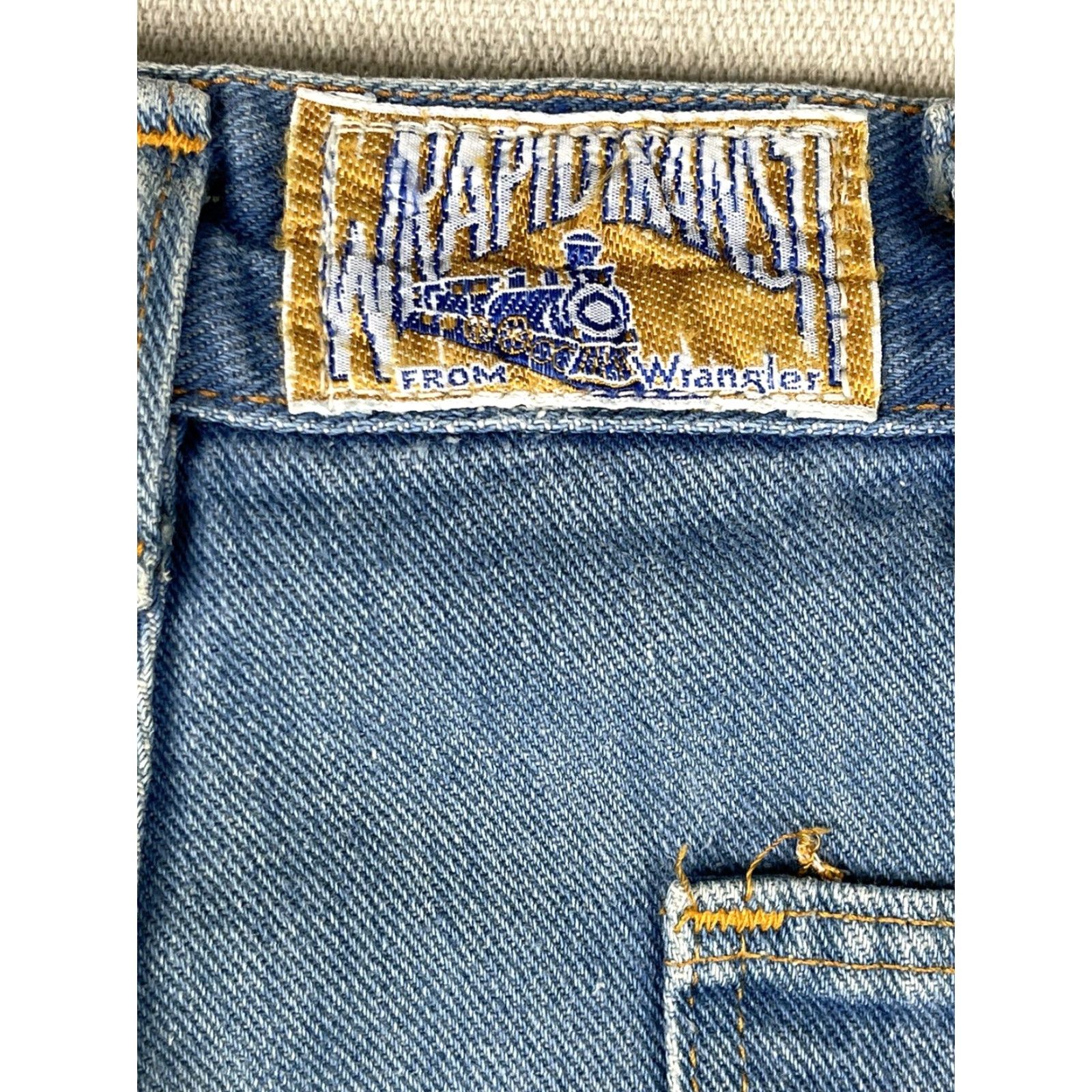 Wrangler VINTAGE 1970s Wrangler Flare Jeans Denim Hippie Womens 30x32 Size 30" / US 8 / IT 44 - 4 Thumbnail