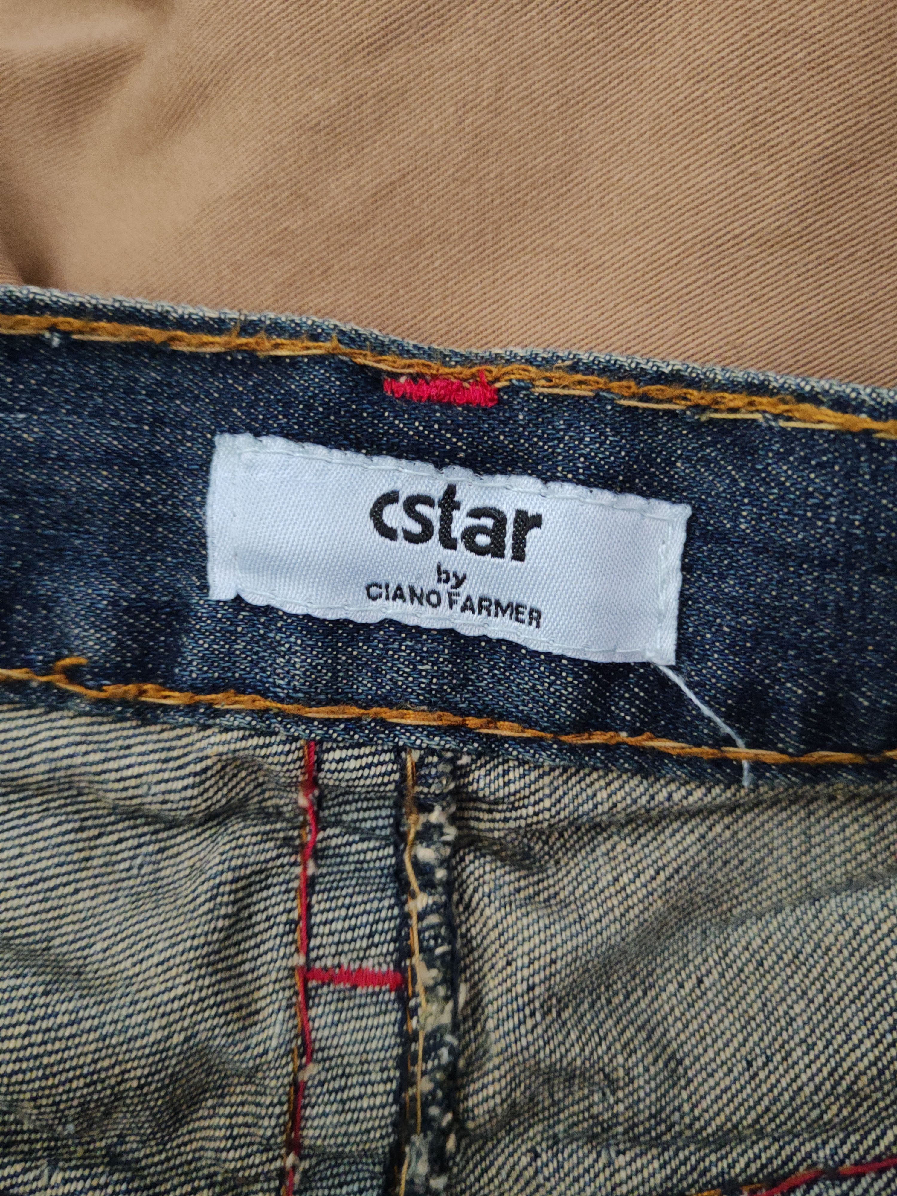 Japanese Brand DL Cstar Blue faded vintage Distressed Ripped Jeans #380 Size US 40 / EU 56 - 21 Thumbnail