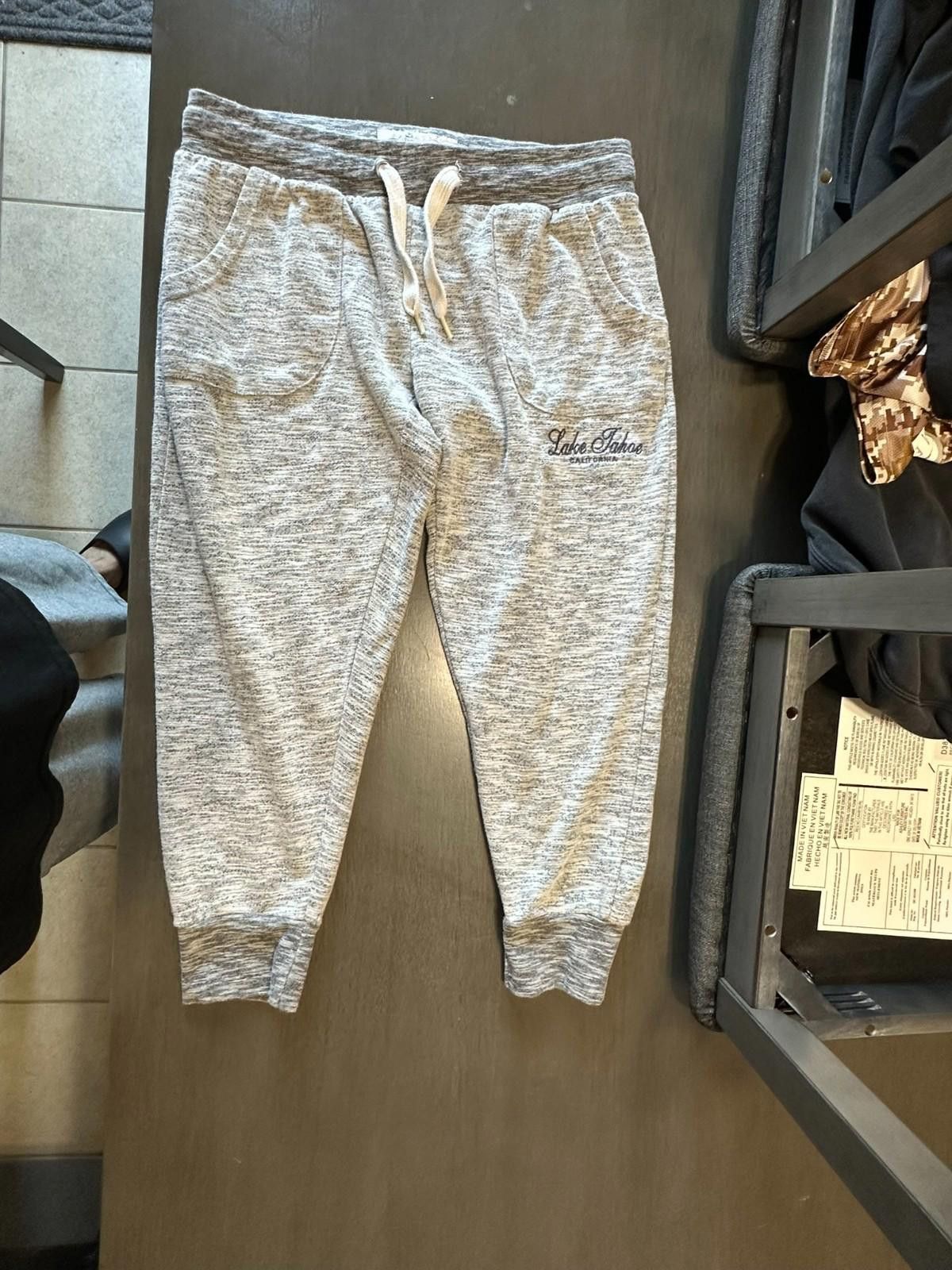 Designer Lake Tahoe Joggers Soft Fleece California Embroidery L Size 36" / US 14 / IT 50 - 1 Thumbnail