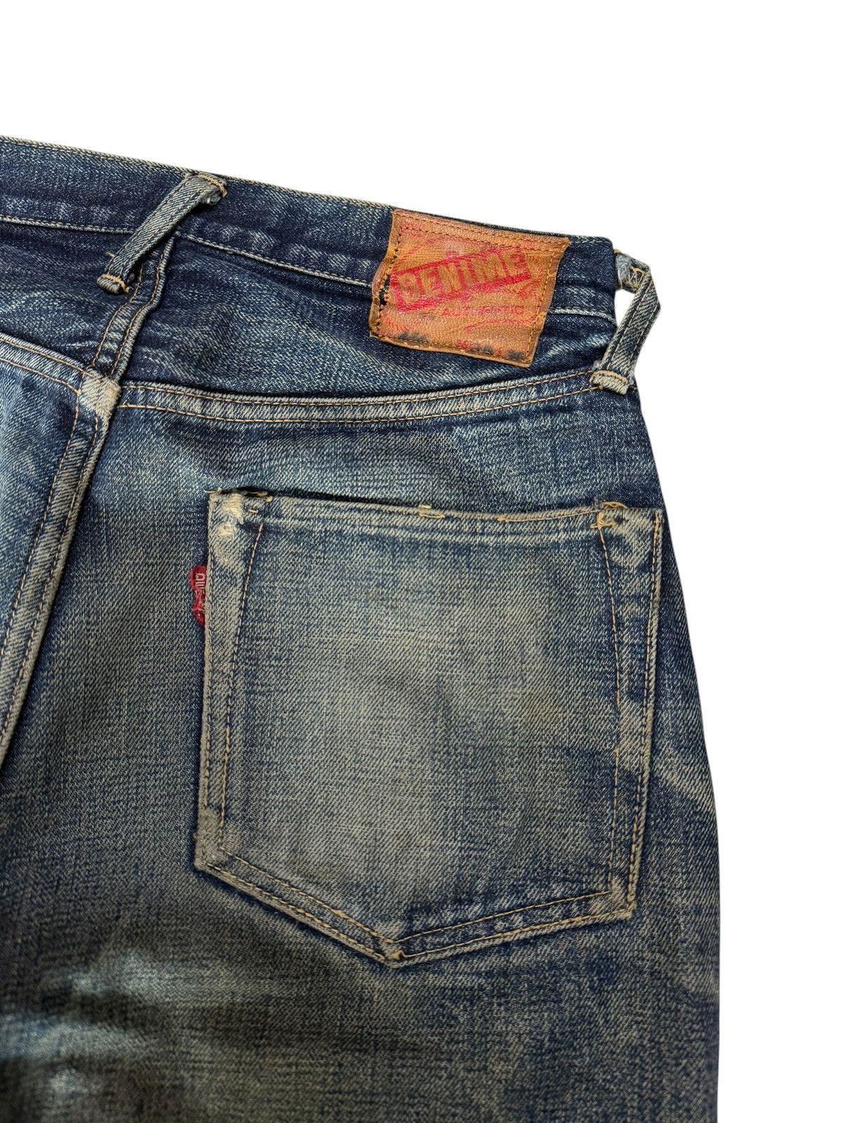 Denime DENIME Made In Japan Redline Selvedge Distressed Jeans Size US 27 - 18 Thumbnail