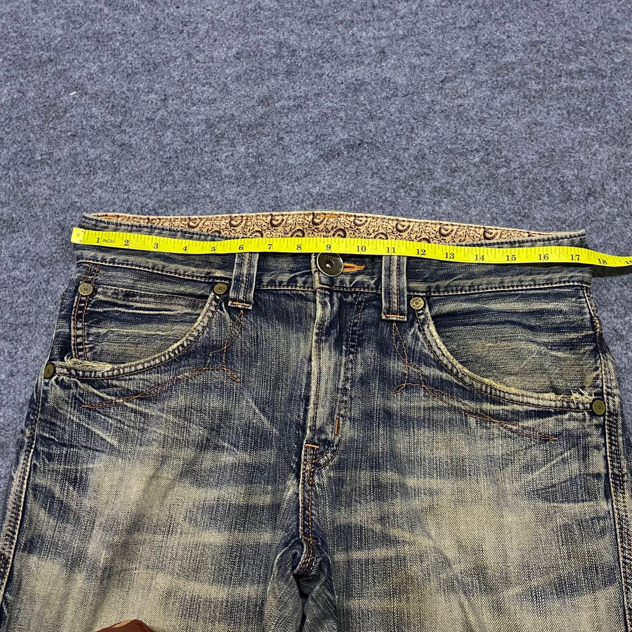 Edwin Vintage Edwin Blue Trip Distressed Denim Jeans Size US 34 / EU 50 - 3 Thumbnail