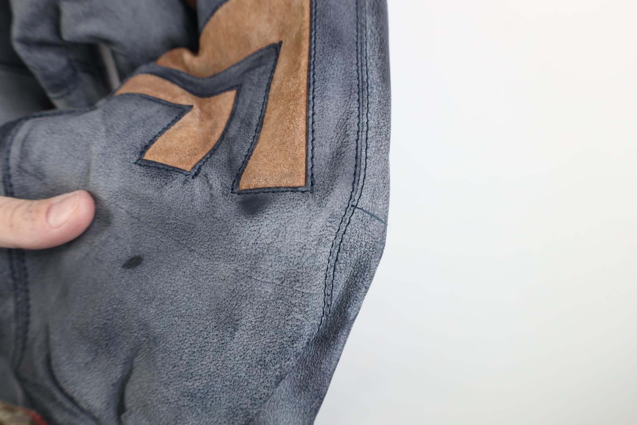 Vintage Deadstock Vintage 80s 90s Egdon Heath Leather Sweater Jacket Size US XL / EU 56 / 4 - 9 Thumbnail