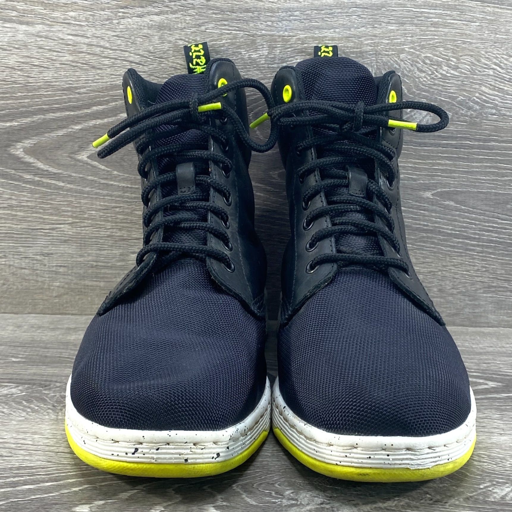 Dr. Martens VINTAGE Dr Doc Martens Rigal Cordura Mens 10 WMS 11 Black Leather Combat Boots AirWair Size US 9 / EU 42 - 4 Thumbnail