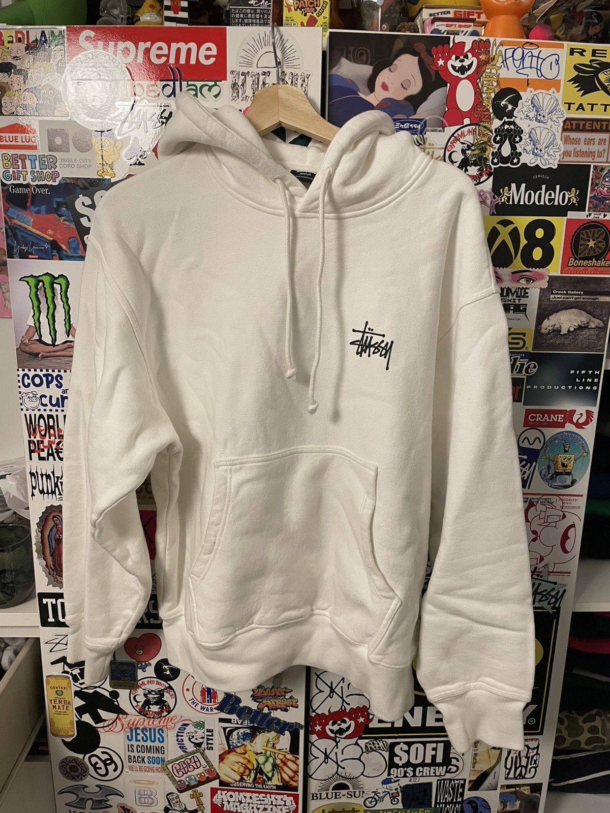 Stussy Basic Logo Hoodie Size US M / EU 48-50 / 2 - 1 Thumbnail