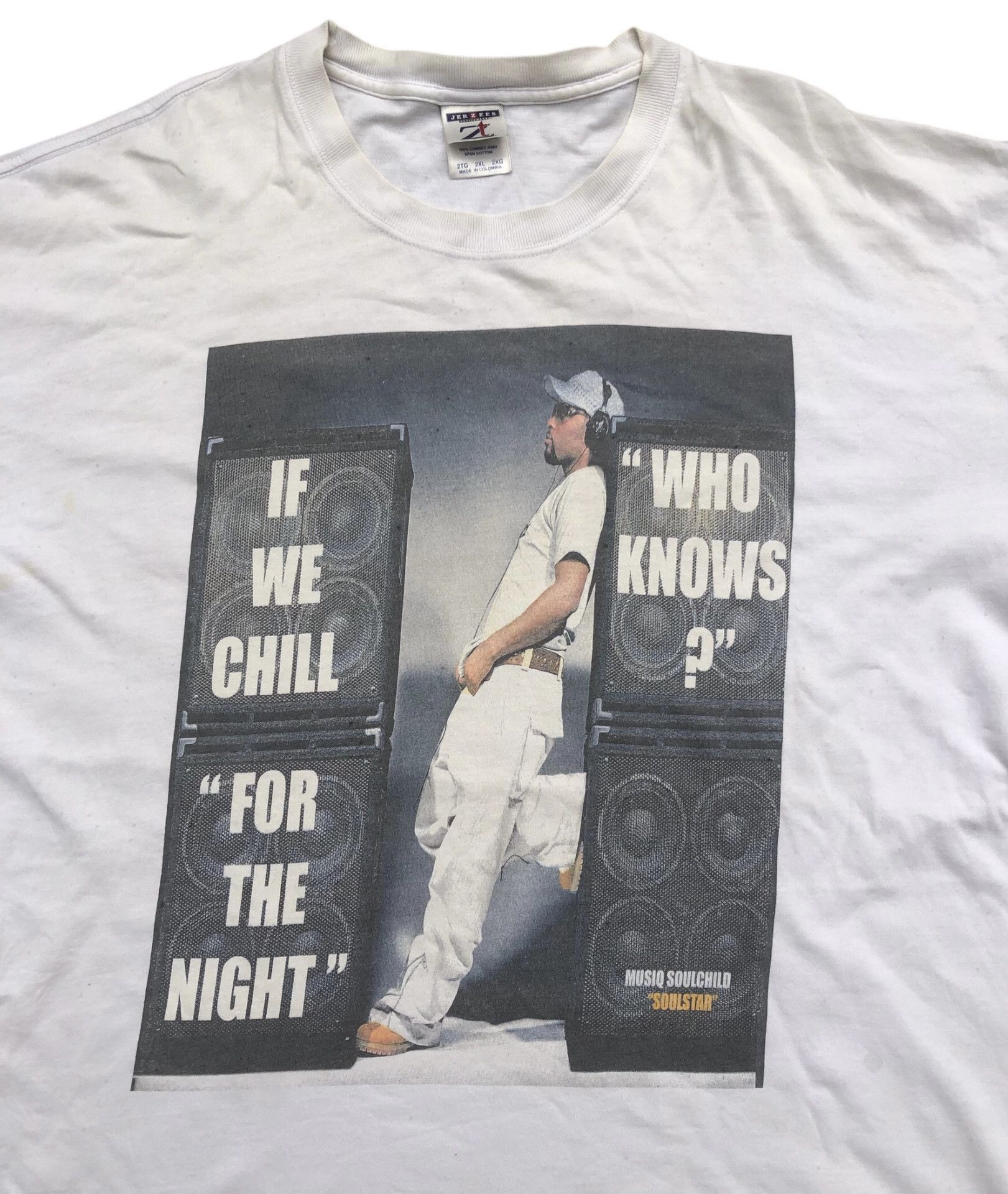 Rap Tees 🔥Vintage Y2K 03' MUSIQ SOULCHILD 'Soulstar' T-Shirt Raptees Size US XXL / EU 58 / 5 - 3 Thumbnail