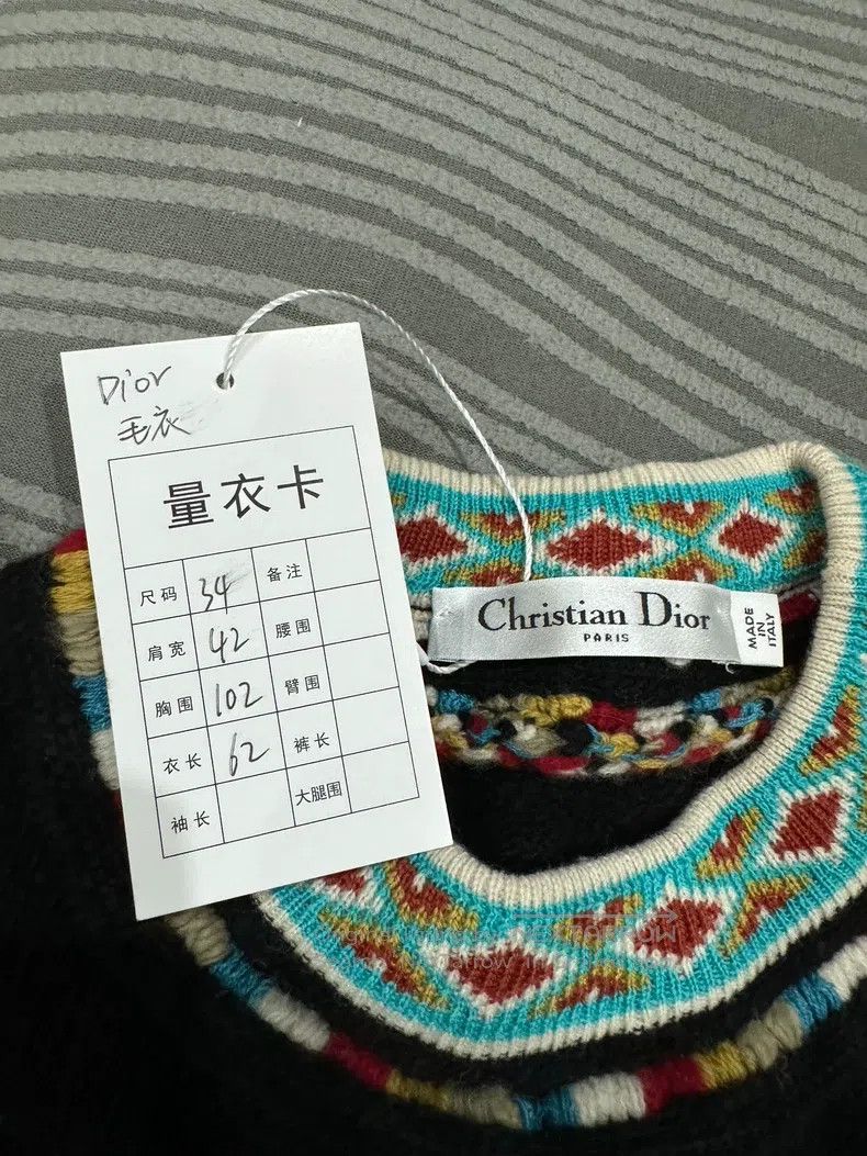 Dior Dior National style embroidered sweater Size XXS / US 00 / IT 34 - 4 Thumbnail