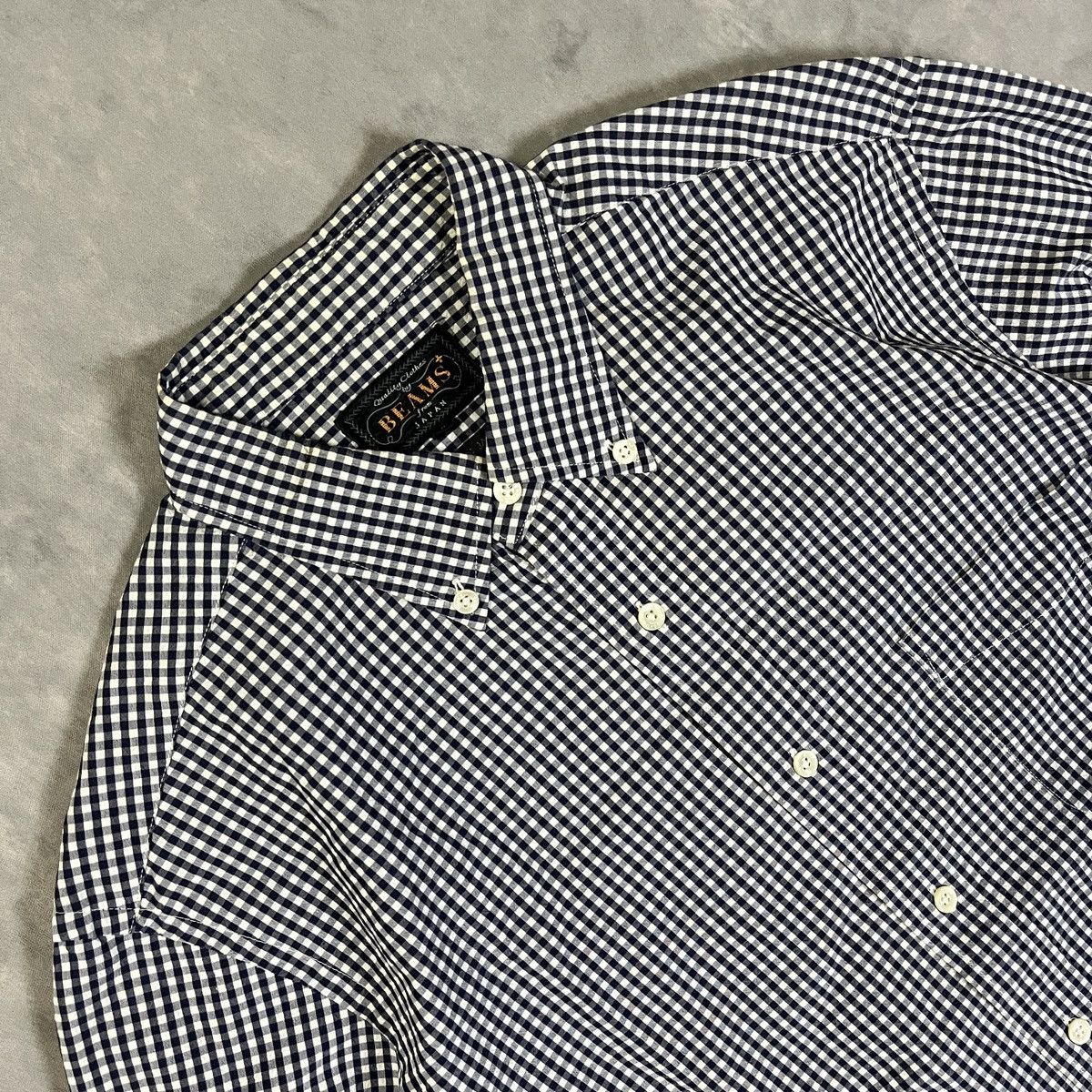 Beams Plus 2000s BEAMS PLUS Men’s Broad Gingham Check Button Down Shirt Size US S / EU 44-46 / 1 - 3 Thumbnail