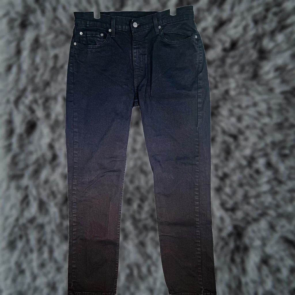 Levi's Levis 514 Jeans Mens 34x32 Black Dark Wash Straight Denim Stretch Zip Fly Size US 34 / EU 50 - 1 Thumbnail