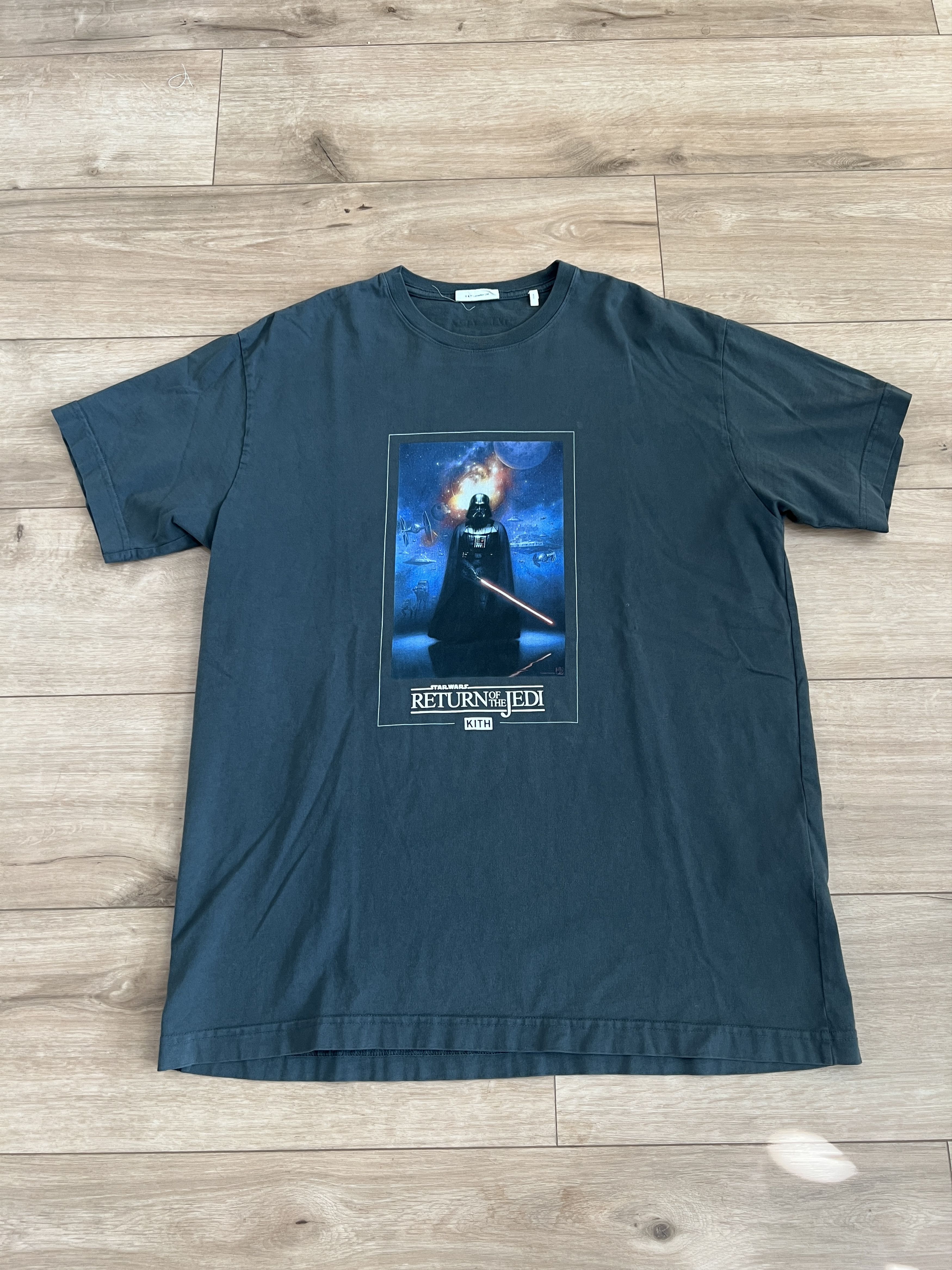 Kith x Star Wars Return of the Jedi Faded Gray T-Shirt