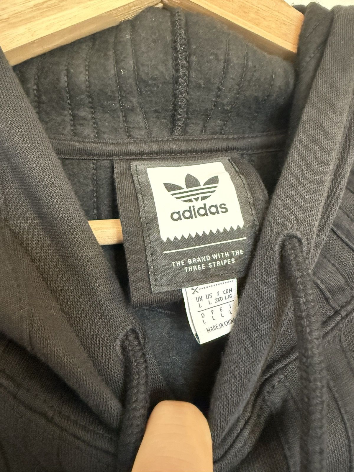 Adidas Striped Hoodie Size US L / EU 52-54 / 3 - 8 Thumbnail