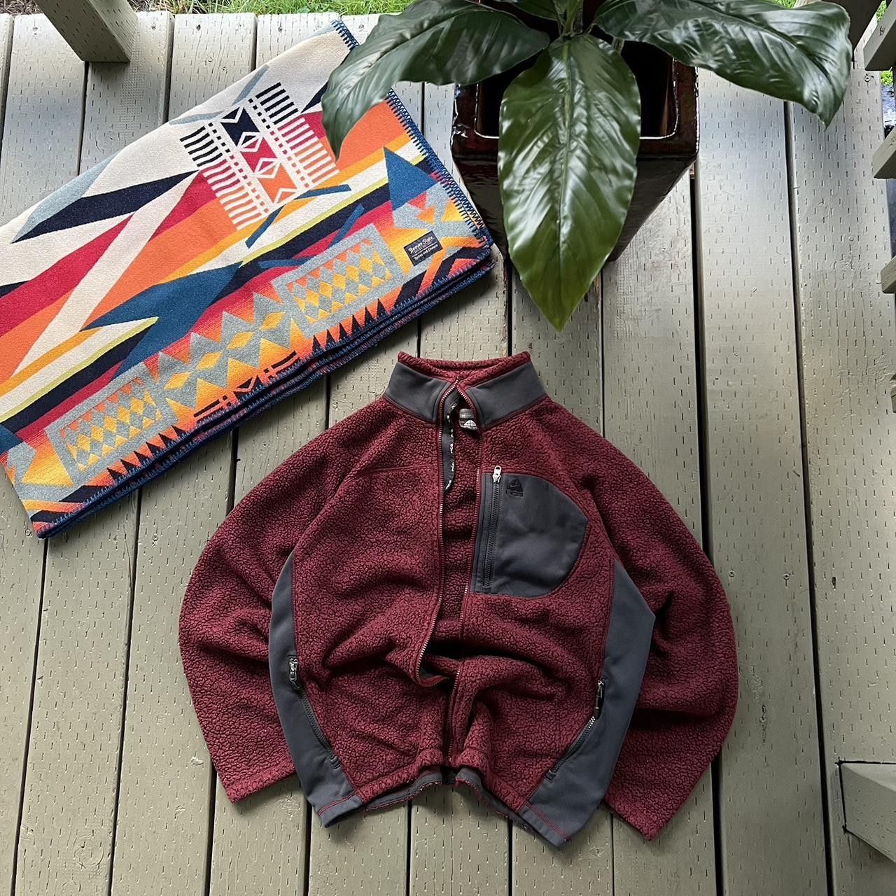 Nike ACG × Vintage Vintage 90’s Nike ACG Deep Pile Fleece Sherpa Pullover Size US M / EU 48-50 / 2 - 2 Thumbnail