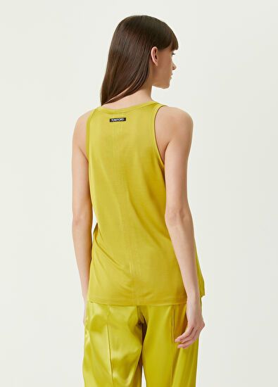 Tom Ford o1w1db10225 TSJ476 Tank Top in Yellow Size M / US 6-8 / IT 42-44 - 5 Thumbnail