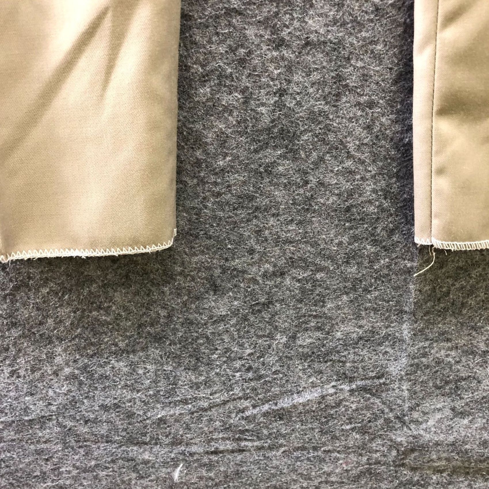 Vintage Pinstripe Clothing Mens Dress Pants Beige Khaki 34 Unhemmed Slim Tapered Flat Front Polyester Blend Zip Fly Quality Workwear NWT Size US 34 / EU 50 - 6 Thumbnail