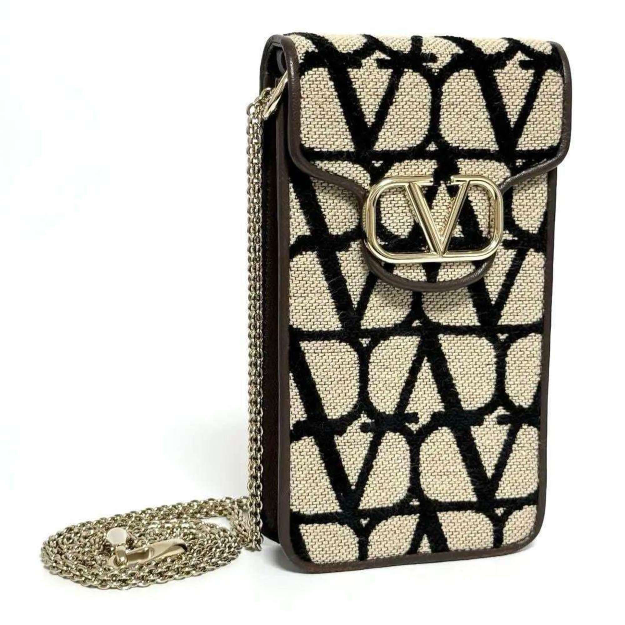Valentino Smartphone Shoulder Bag Pouch Iconograph, Women's