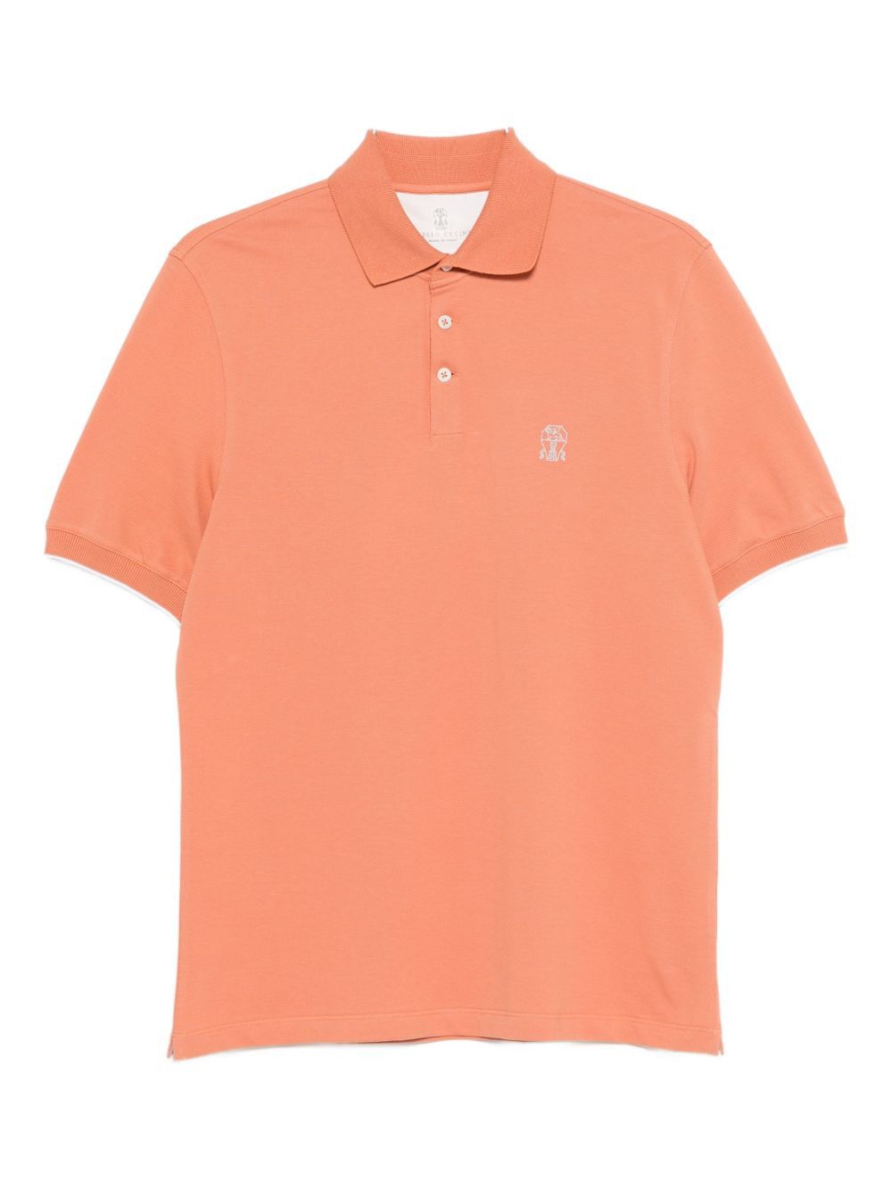 Brunello Cucinelli LOGO COTTON POLO SHIRT Size US M / EU 48-50 / 2 - 1 Thumbnail