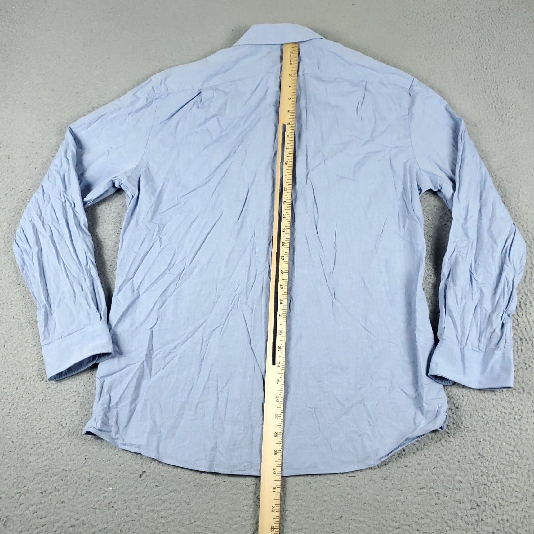 Tommy Hilfiger Tommy Hilfiger Shirt Mens Large Blue Button-Up Long Sleeve Casual Flat-Front Cotton, Regular Fit, 6-Button, Preppy Classic Menswear Size US L / EU 52-54 / 3 - 4 Thumbnail