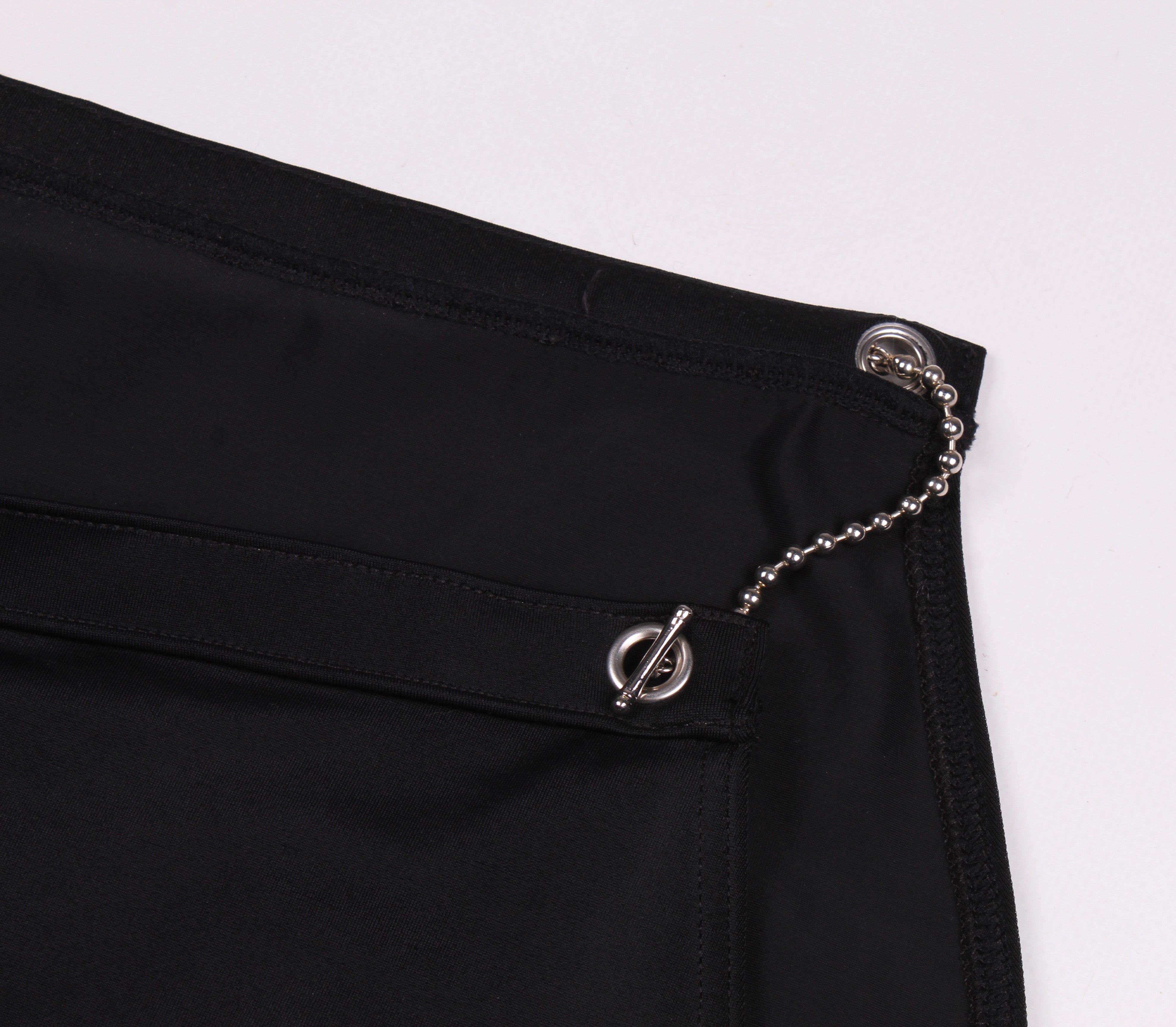 Other Vintage Y2K Sexy Open Mini Detailed Skirt Size 32" / US 10 / IT 46 - 3 Thumbnail