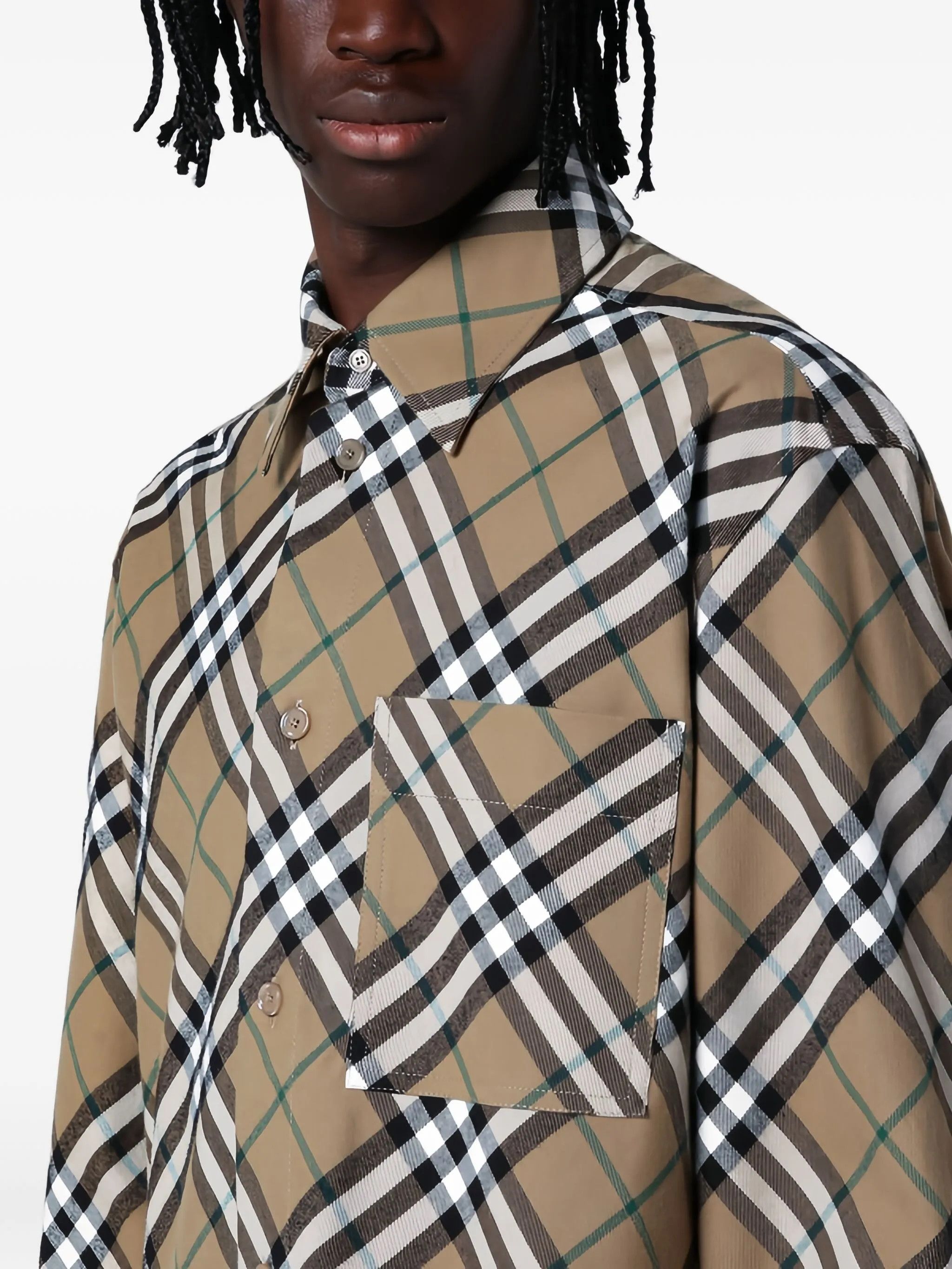 Burberry o1y0426 Patterned Shirt in Multicolor Size US XL / EU 56 / 4 - 5 Thumbnail