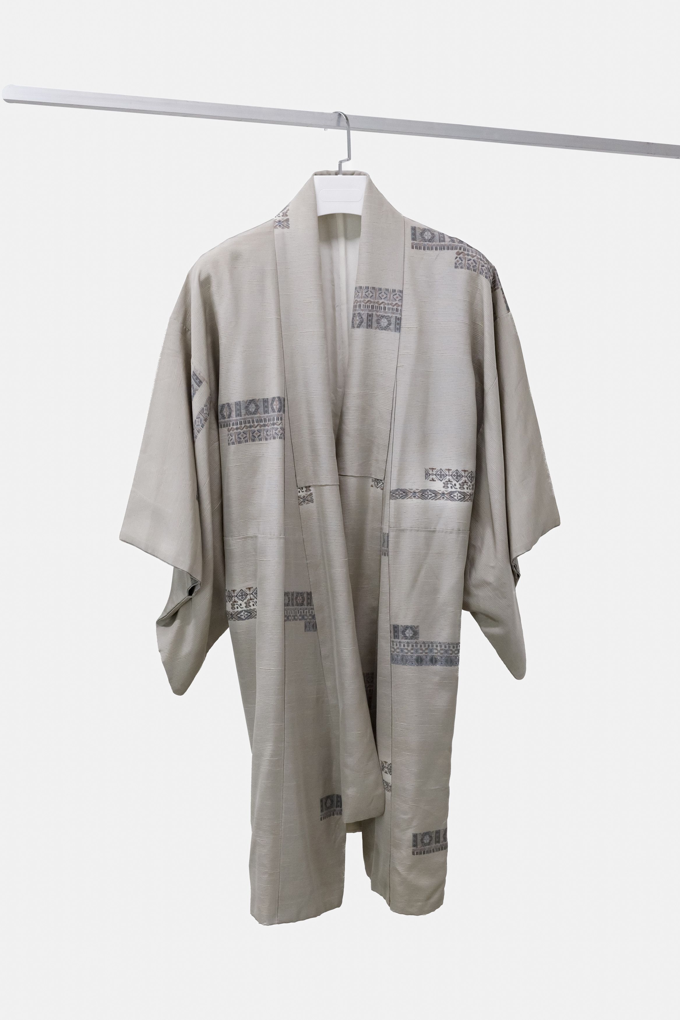 Blank Silk Tan Kimono