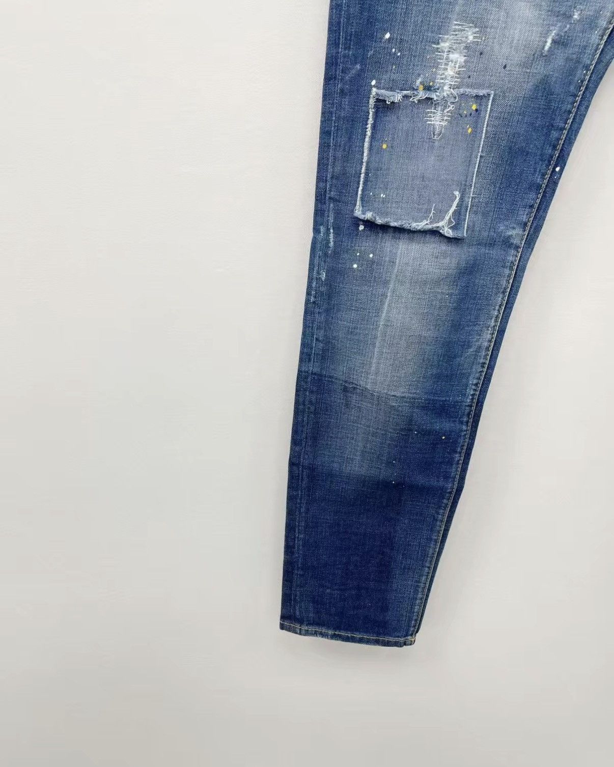 Dsquared2 DSQUARED2 D2 Stretch Washed Distressed Patchwork Jeans J30 Size US 32 / EU 48 - 3 Thumbnail