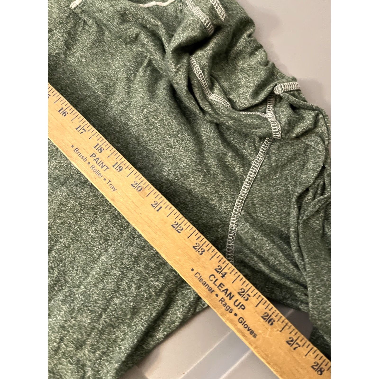 Lee Lee Mens Big & Tall 2XB Long Sleeve Henley Shirt Green Heathered Cotton Button Casual All Seasons Extra Soft Lounge Shirt Size US XXL / EU 58 / 5 - 5 Thumbnail