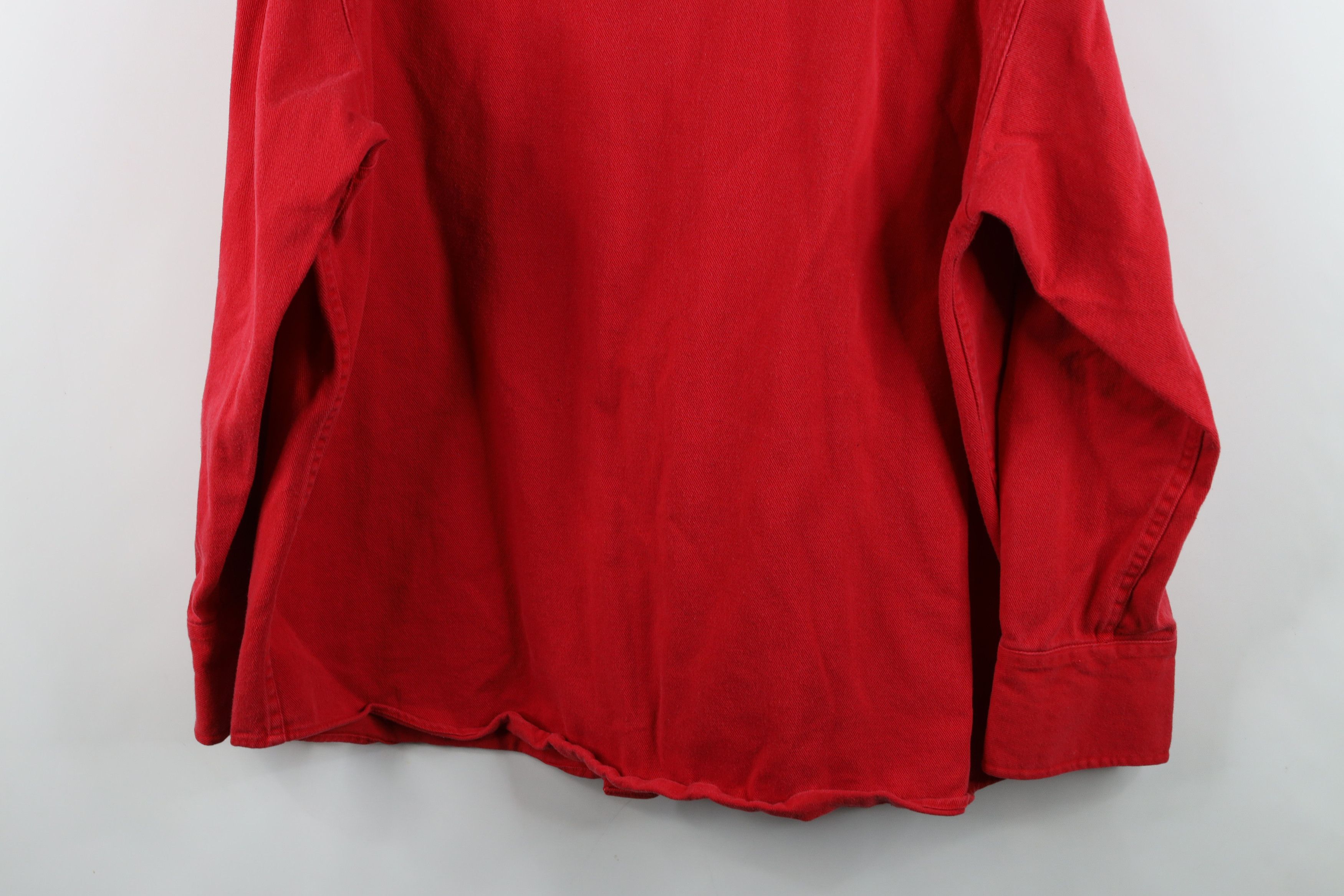 Marlboro Vintage 90s Marlboro Heavy Western Cowboy Button Shirt Red Size US L / EU 52-54 / 3 - 12 Thumbnail