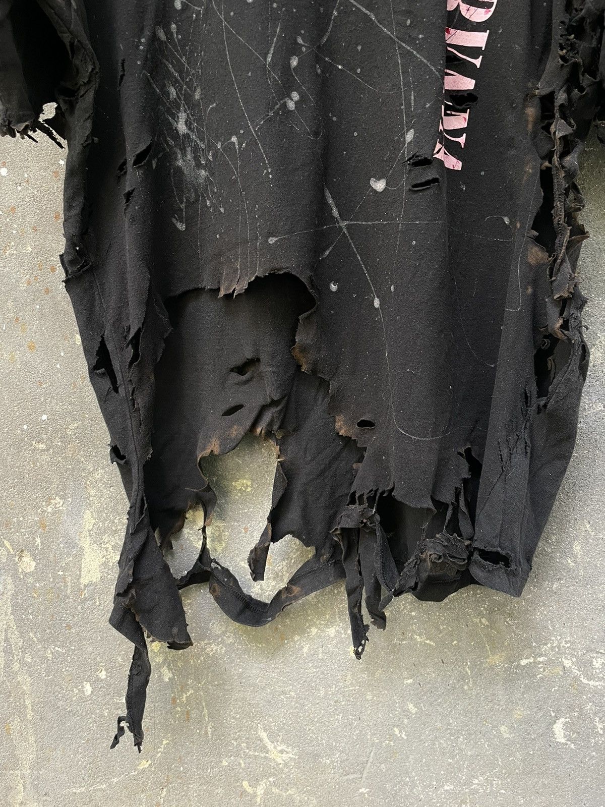Other Nirvana Opium Distressed T-Shirt Custom Black Nevermind Fade Size US L / EU 52-54 / 3 - 8 Thumbnail