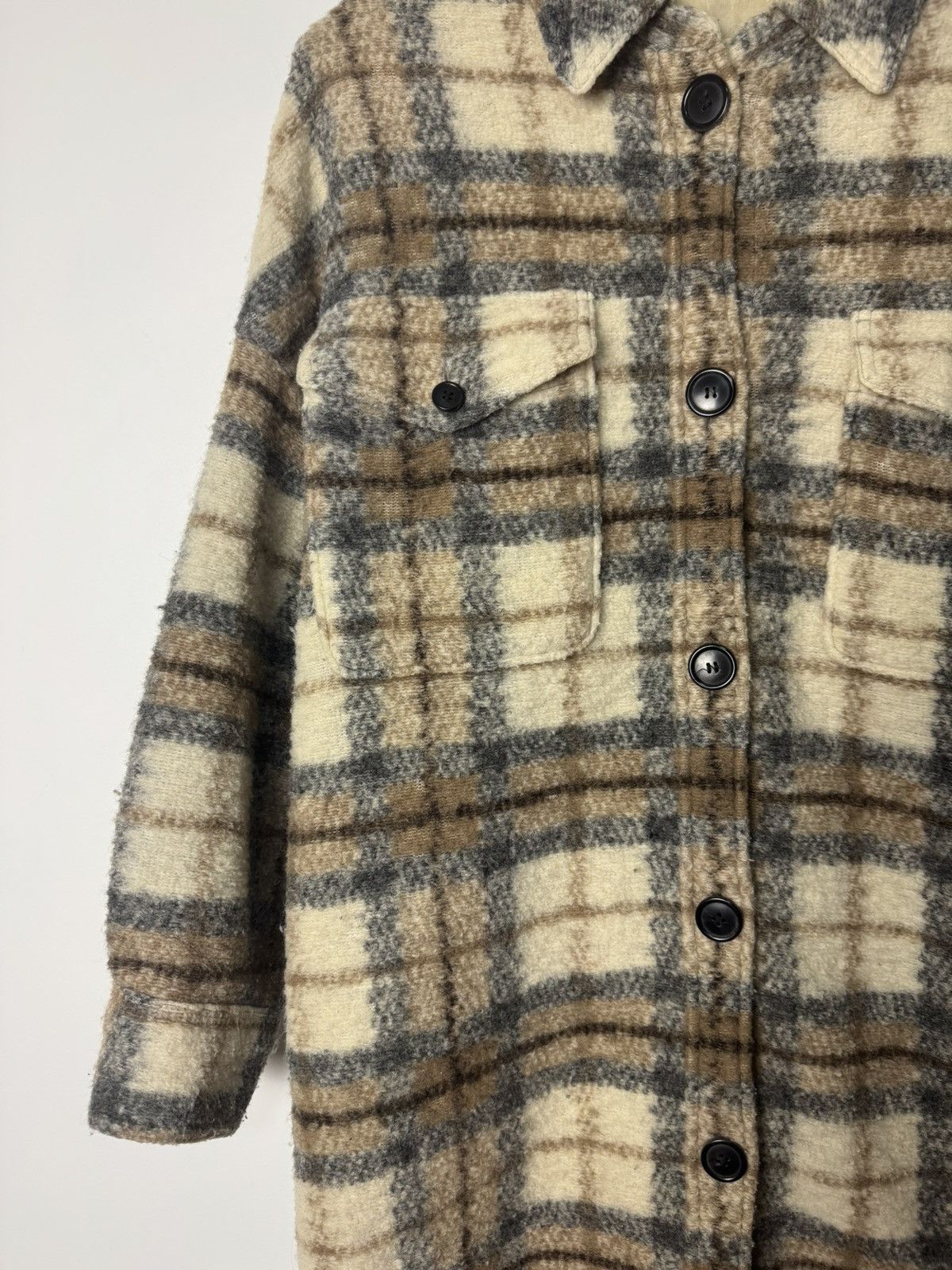 Isabel Marant Etoile Vintage Isabel Marant Étoile Wool Plaid Coat Luxury Designer Size S / US 4 / IT 40 - 7 Thumbnail