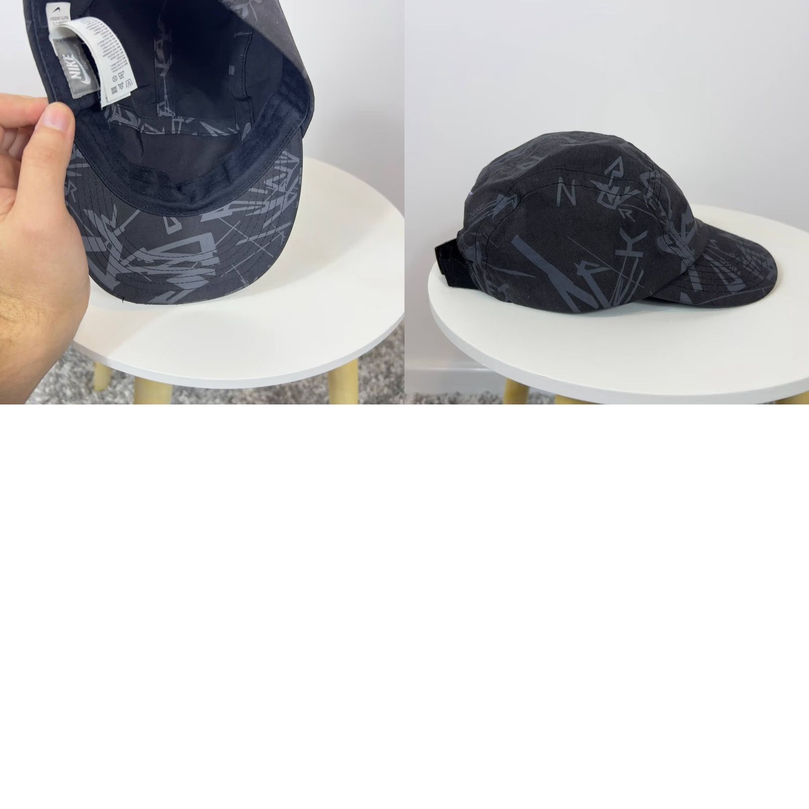 Nike Nike Vintage Cap 5 Panel Size S/M Men's Black Cap, Adjustable, Solid Pattern, Nike, Men, One Size, Casual, Summer, Spring, Fall Size ONE SIZE - 9 Thumbnail
