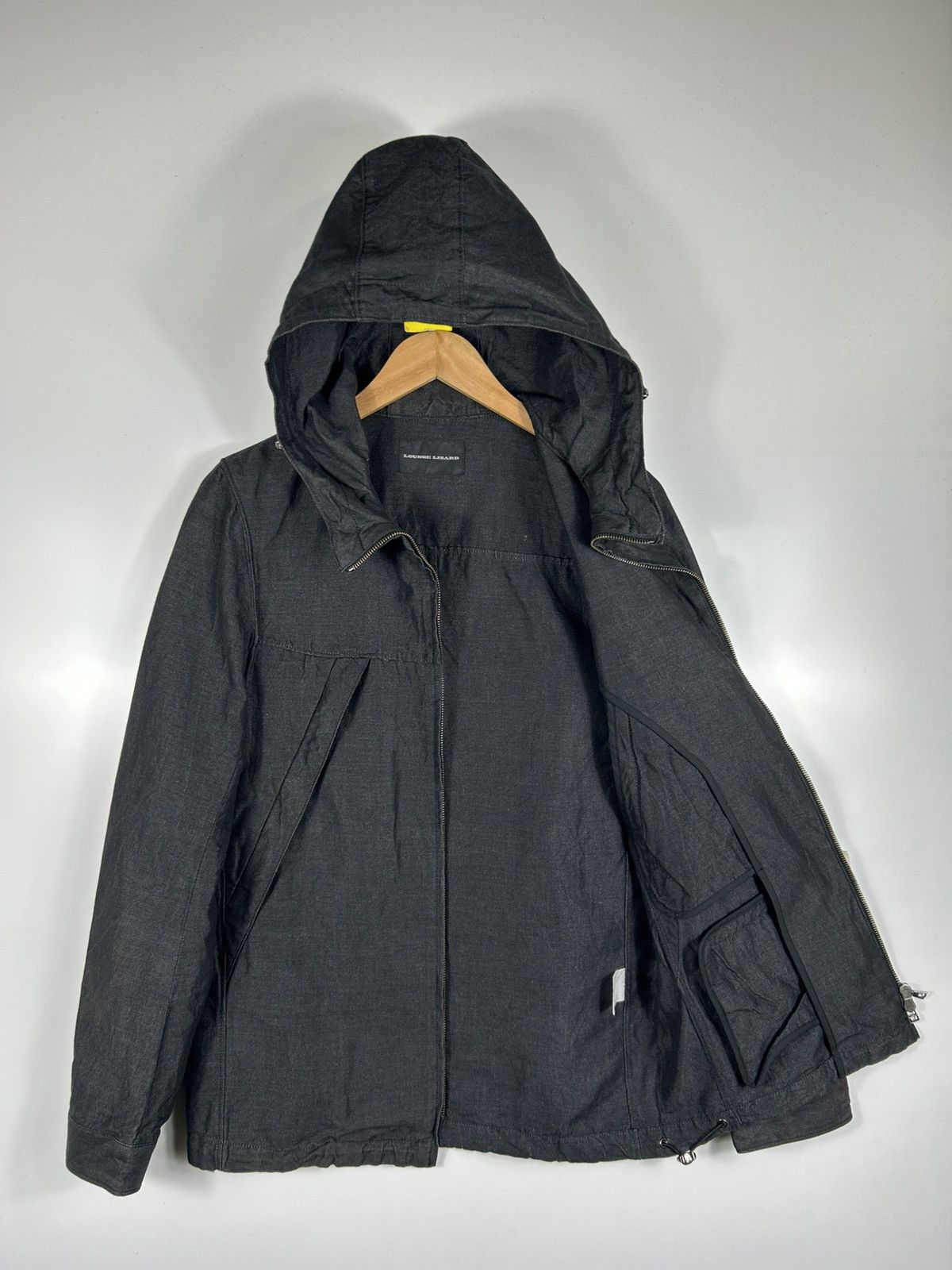 Japanese Brand × Lounge Lizard × Vintage ⚡️Vintage Lounge Lizard Hooded Zipper Jacket Size US M / EU 48-50 / 2 - 9 Thumbnail