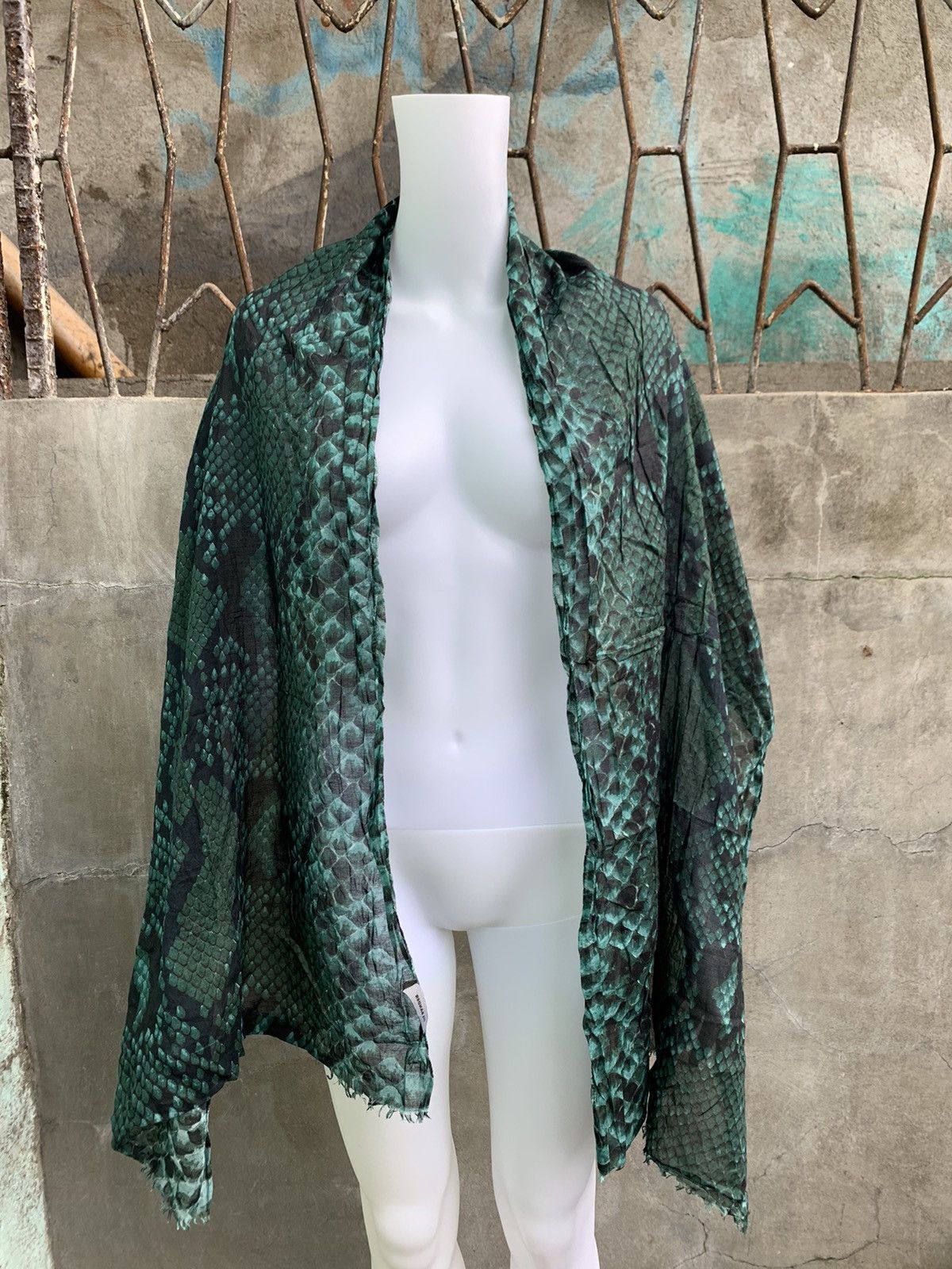 Jil Sander SS12 Reptile Skin Shole Scarf Size ONE SIZE - 1 Thumbnail