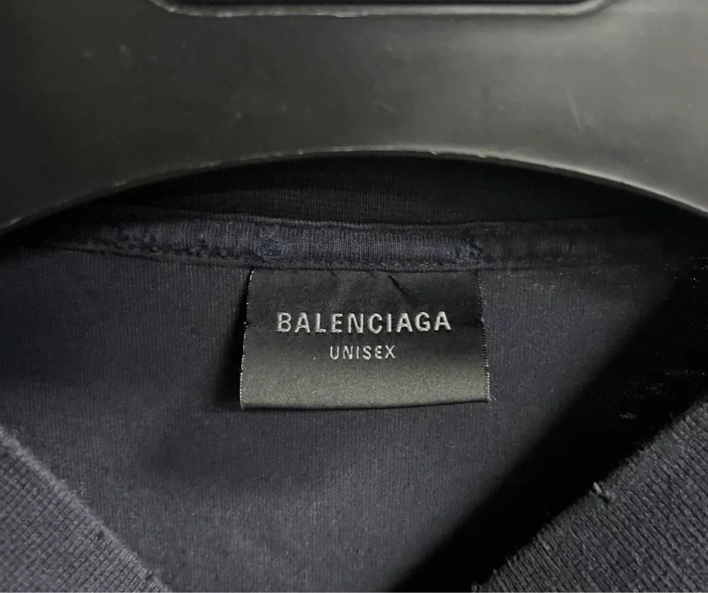 Balenciaga Balenciaga Black Oversized Crewneck Short T-Shirt Size 1 Size XS / US 0-2 / IT 36-38 - 3 Thumbnail