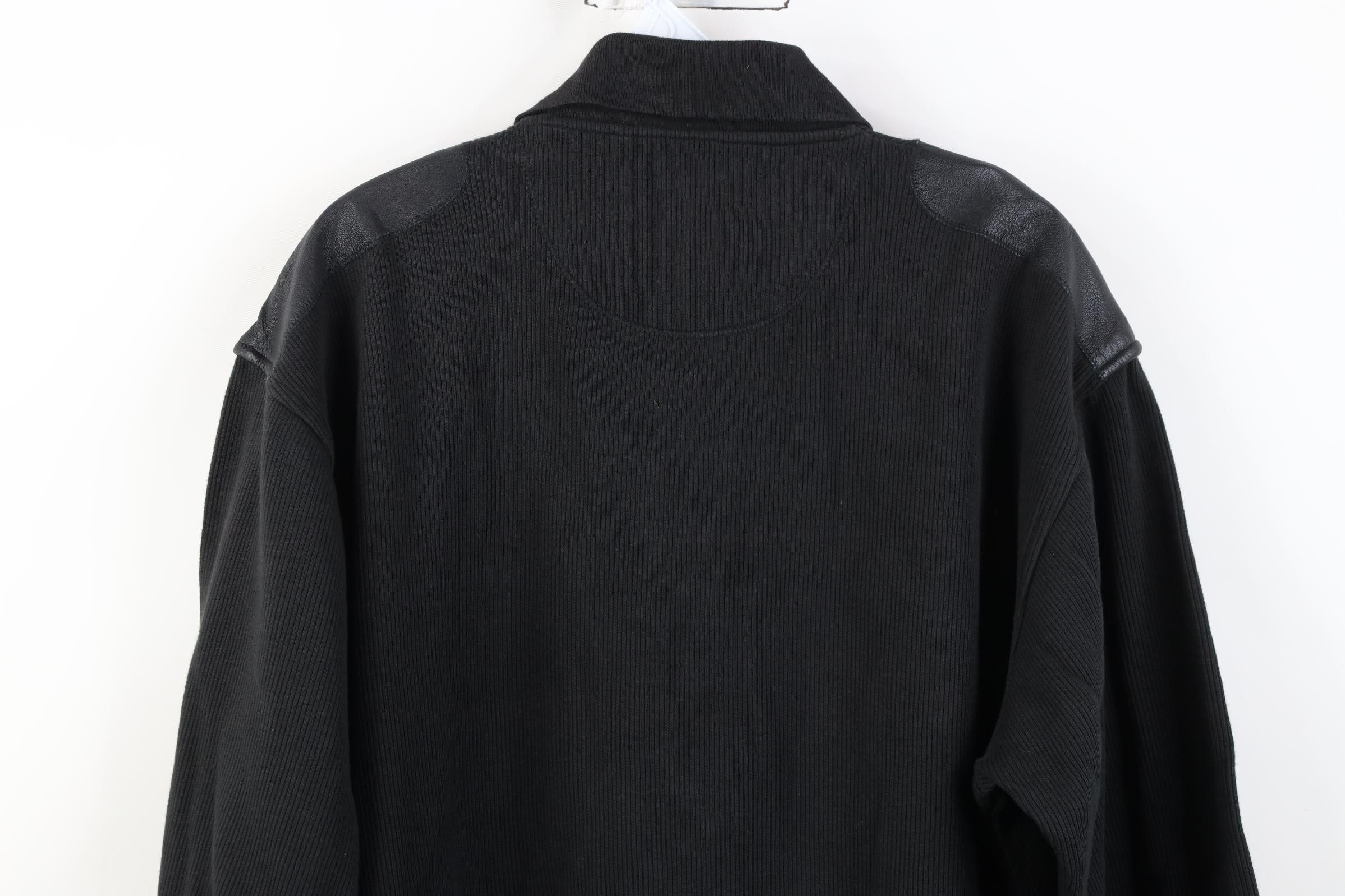 Vintage Vintage 90s Streetwear Ribbed Knit Long Sleeve Rugby Polo Size US XL / EU 56 / 4 - 13 Thumbnail
