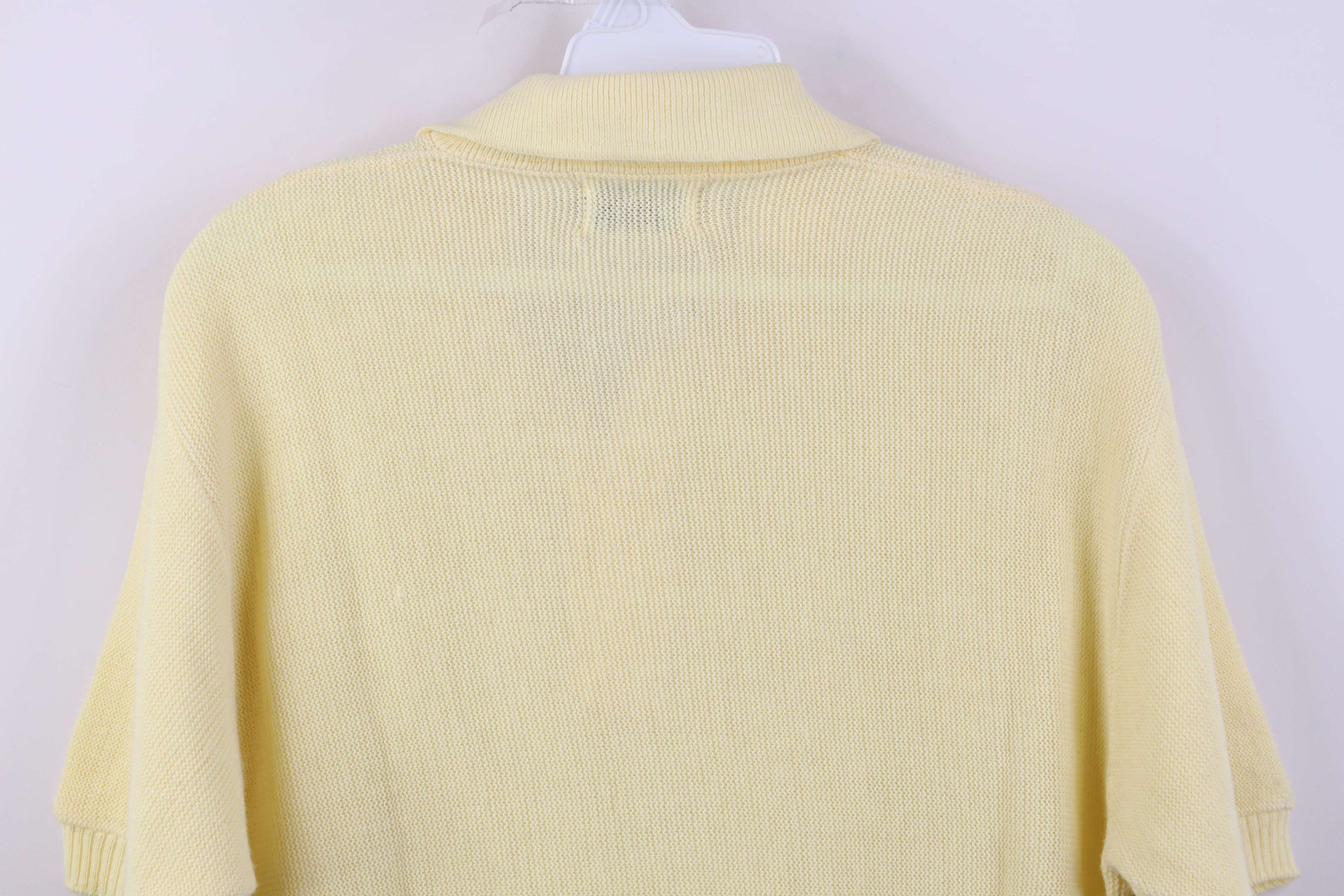 Vintage Vintage 60s 70s Streetwear Short Sleeve Polo Shirt Yellow Size US M / EU 48-50 / 2 - 10 Thumbnail