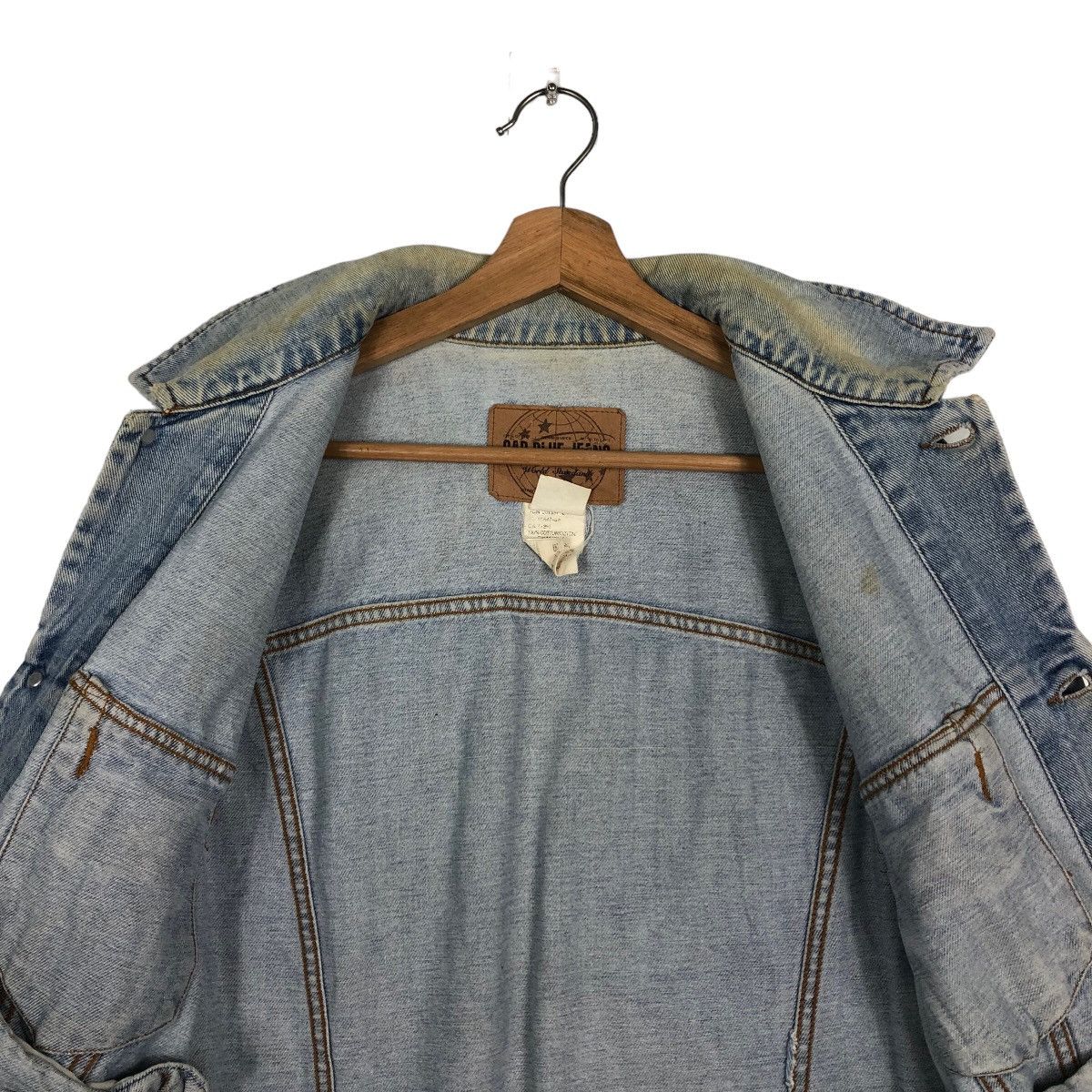 Japanese Brand 🔥90’s Trucker Denim Jacket Biker Gap Blue Jeans Japan Size US M / EU 48-50 / 2 - 11 Thumbnail