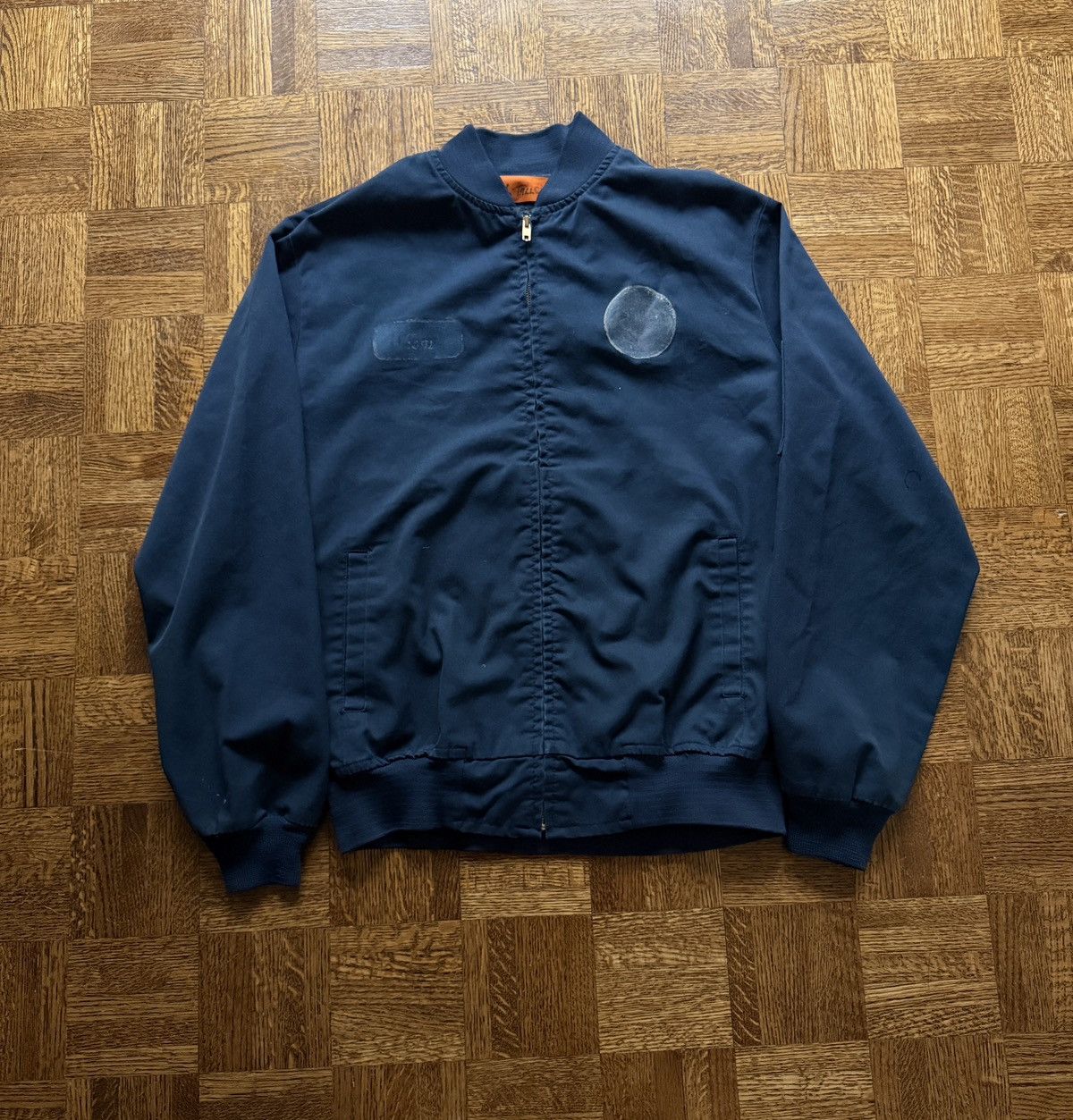 Vintage Vintage Cintas Distressed Workwear Bomber Jacket Size US L / EU 52-54 / 3 - 1 Thumbnail