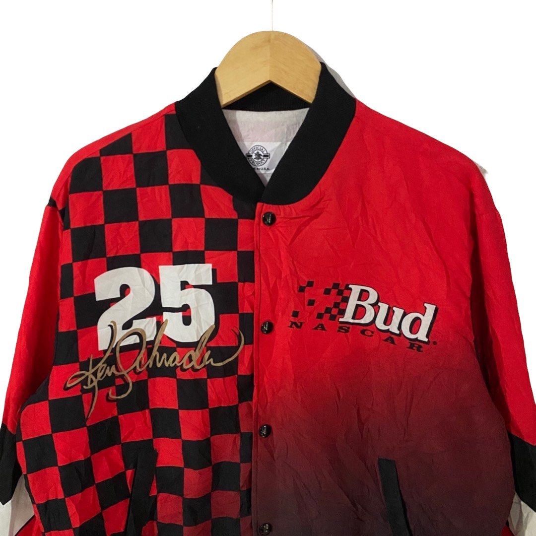 NASCAR Vintage Nascar Budweiser Bomber Jacket Size US M / EU 48-50 / 2 - 2 Thumbnail