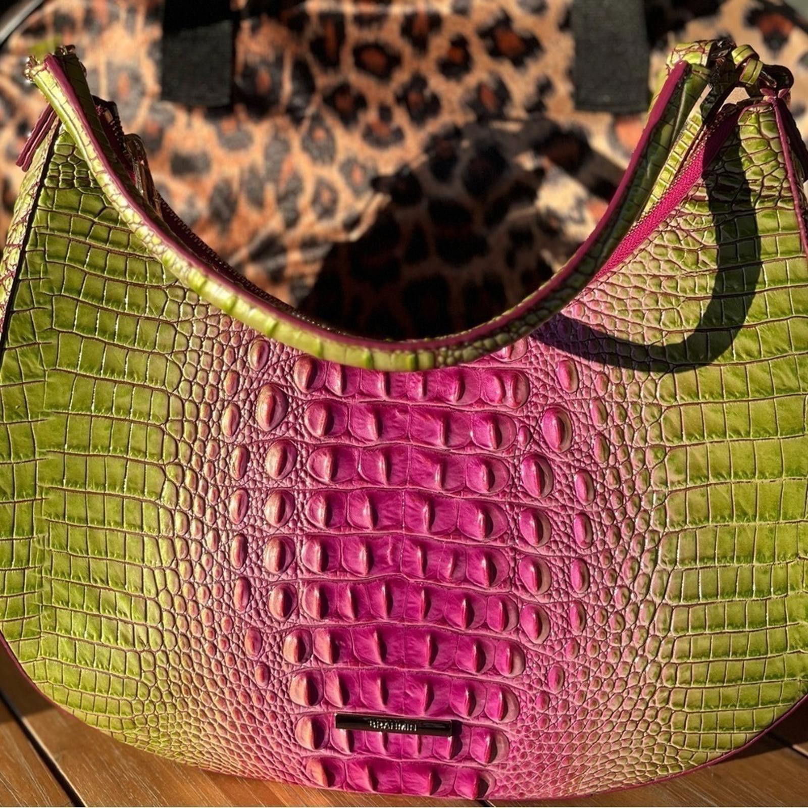 BRAHMIN Brahmin Bekka Limeade Melbourne Shoulder Bag & Wallet Size ONE SIZE - 7 Thumbnail