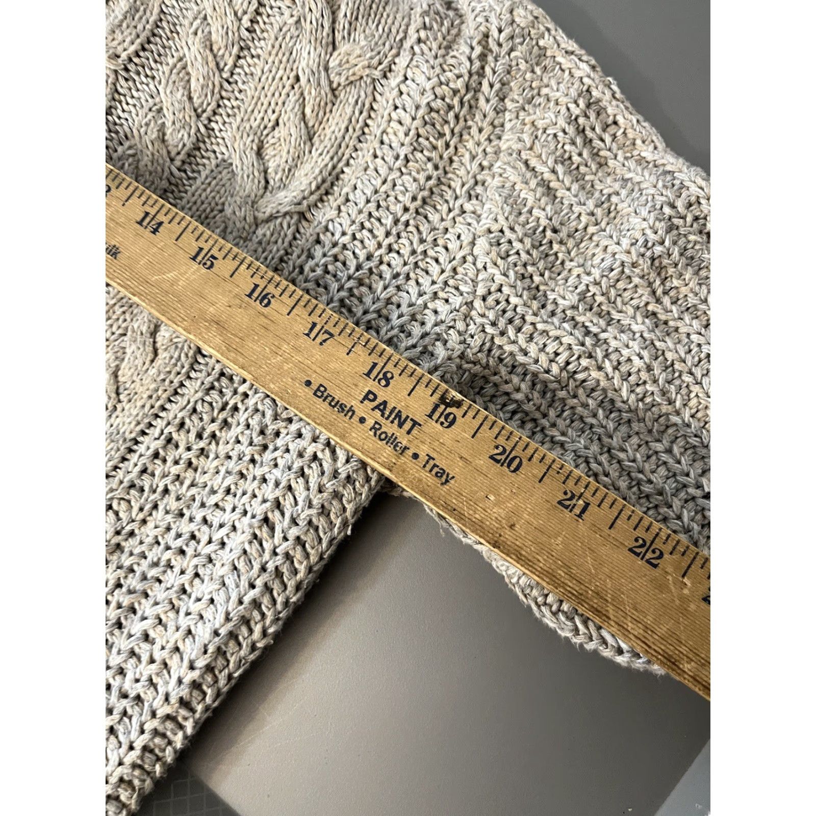 Gap Gap Sweater Women Small Gray Cotton Cable Knit Turtleneck Tunic Size S / US 4 / IT 40 - 5 Thumbnail