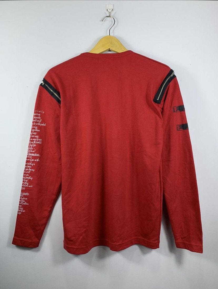 20471120 Japanese Gothic Red Ziper The U.K Punk long slevee Size US M / EU 48-50 / 2 - 3 Thumbnail