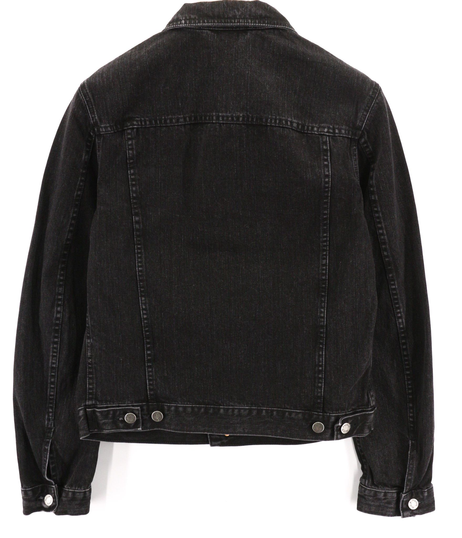 Nudie Jeans PERRY BLACK STONE M Denim Black Unlined Jacket 80770 Size US M / EU 48-50 / 2 - 2 Thumbnail