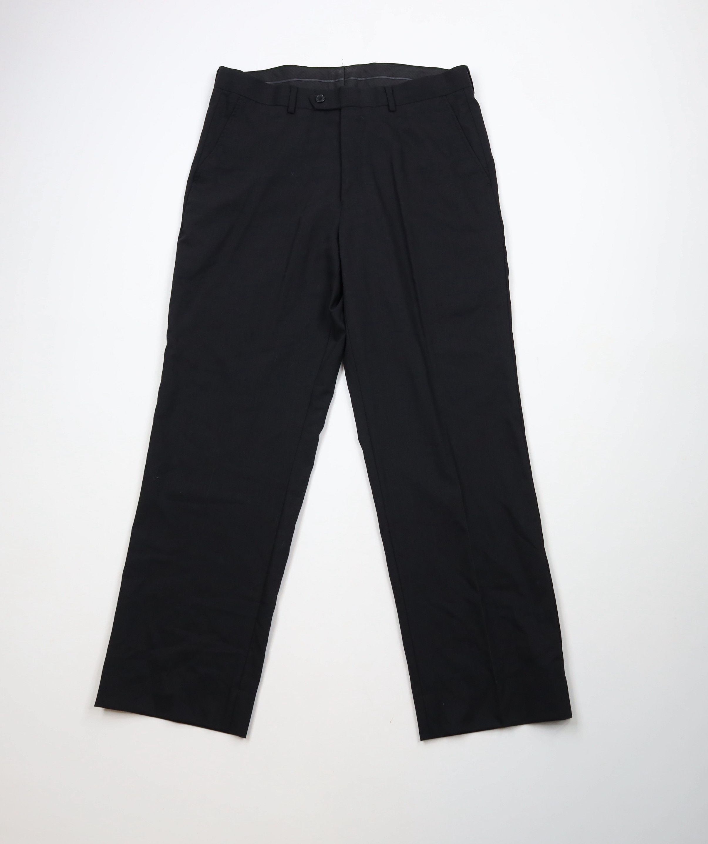 Vintage Vintage 90s Streetwear Wide Leg Chino Pants Trousers Black Size US 33 - 1 Thumbnail