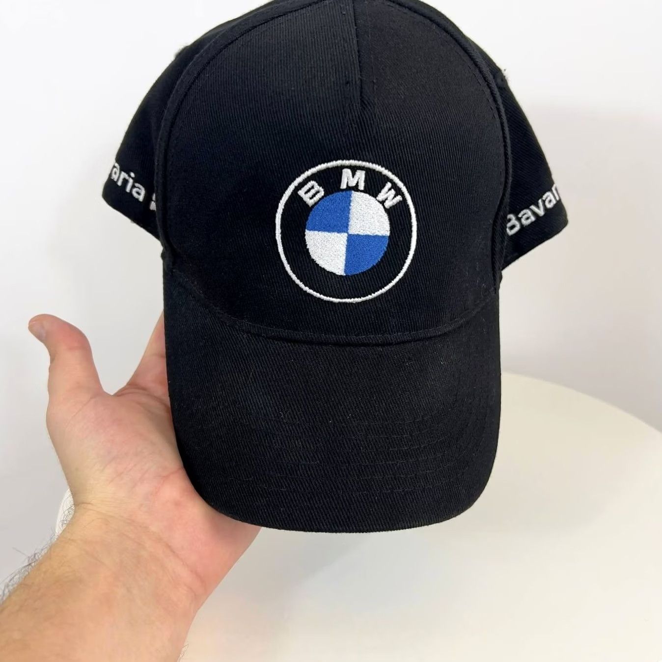 BMW BMW Cap Mens One Size Black Baseball Cap Adjustable Cotton Cars Theme Vintage: No, Solid Pattern Size ONE SIZE - 3 Thumbnail