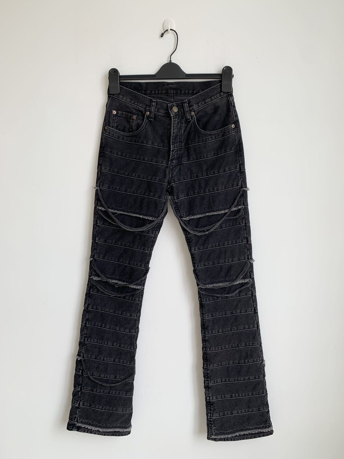 最終Prise! HYSTERIC GLAMOUR KINKY jeans希少 HYSTERIC GLAMOUR KINKY JEANS Patch Denim Dress Indigo Free