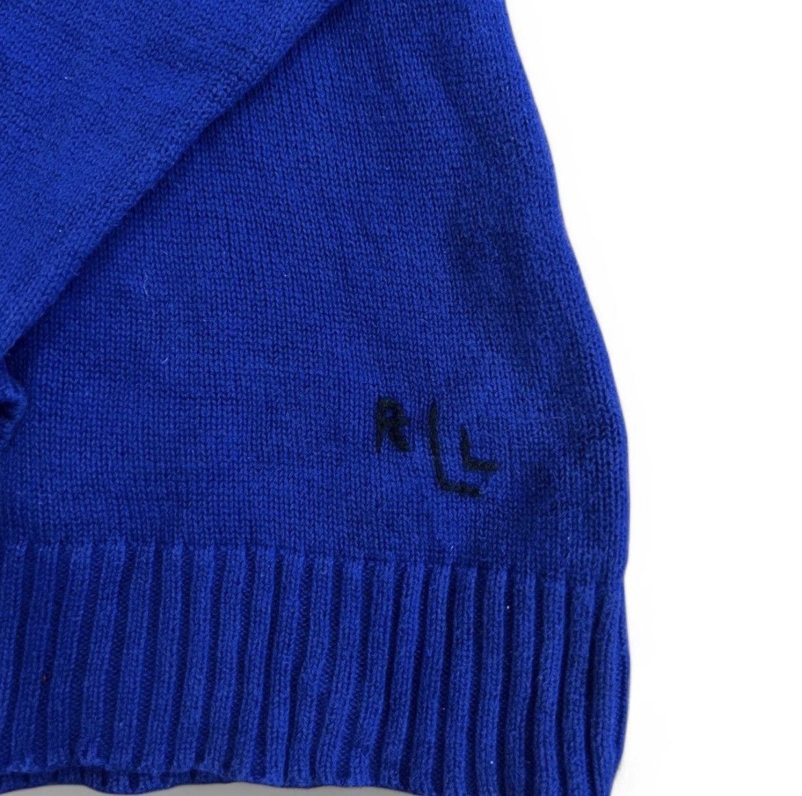 Lauren Ralph Lauren × Ralph Lauren × Vintage Blue American Flag Ralph Lauren Turtleneck Sweater Size L / US 10 / IT 46 - 2 Thumbnail